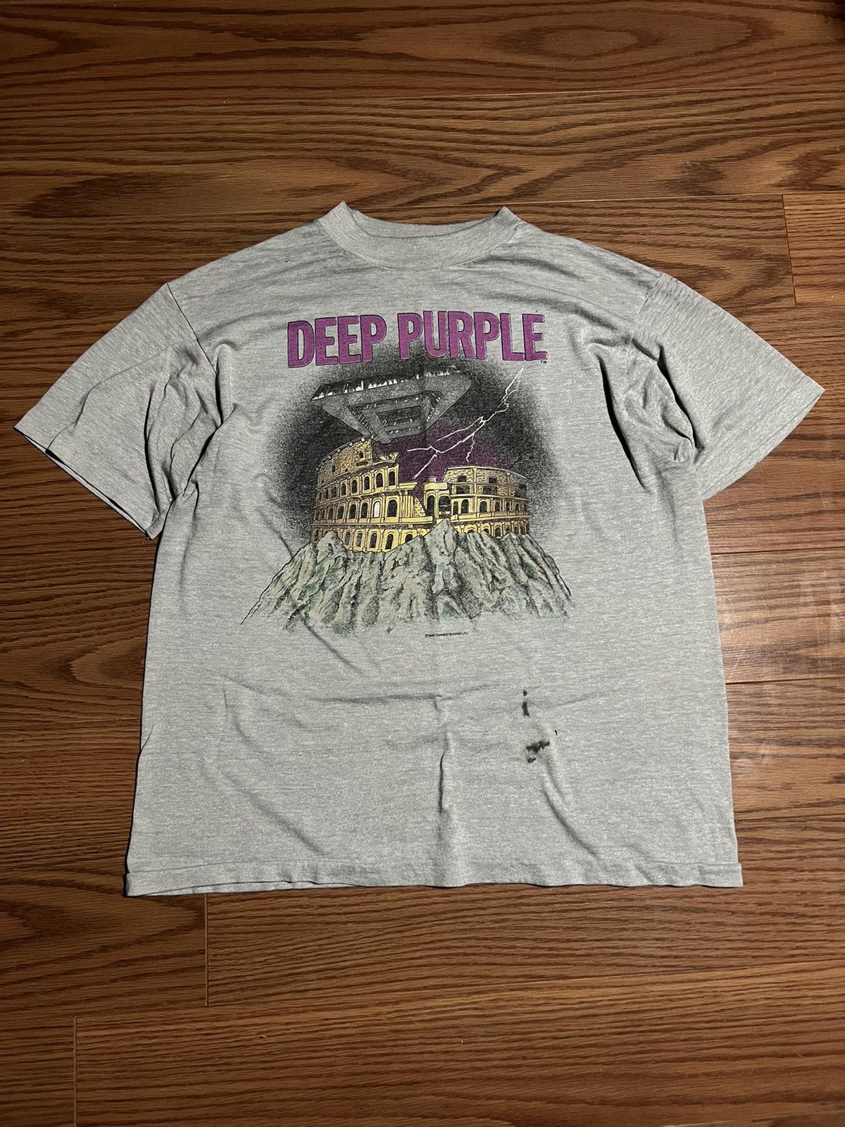 Band Tees Vintage 1985 DEEP PURPLE Perfect Strangers Tour T Shirt Size US M / EU 48-50 / 2 - 3 Thumbnail