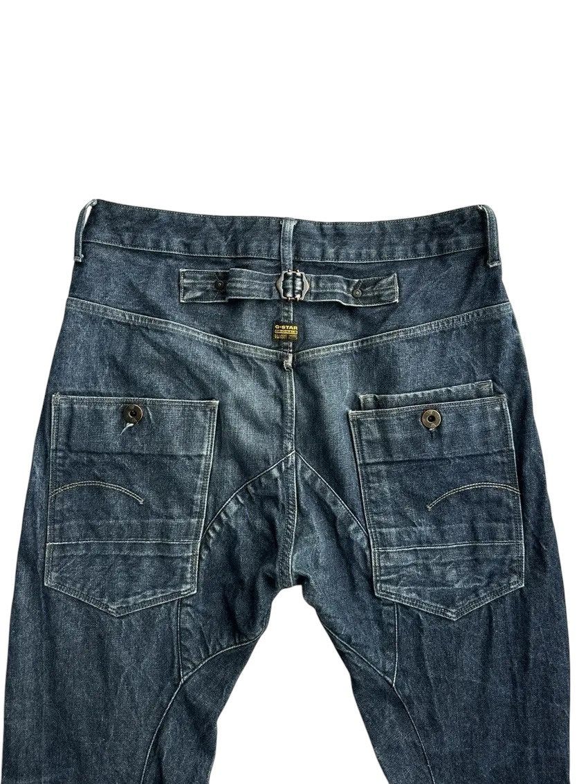 G-Star × Vintage Vintage G Star Raw Alcatraz 3D Tapered BuckleBack Jeans Size US 33 - 3 Thumbnail
