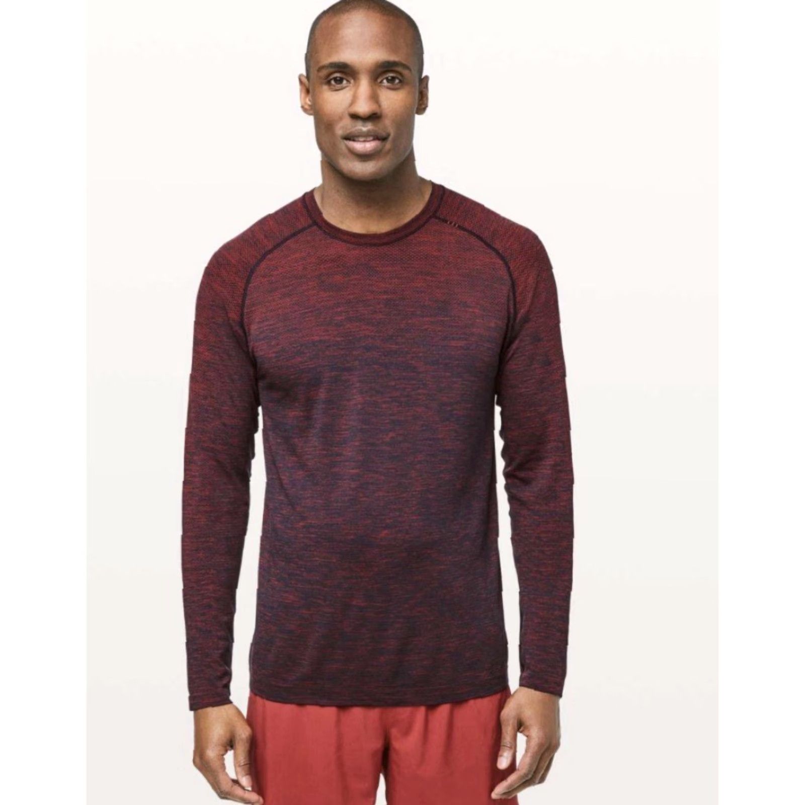 Lululemon Lululemon Metal Vent Tech Performance T Shirt in Spicy Red / True Navy Men 2XL Size US XXL / EU 58 / 5 - 2 Thumbnail