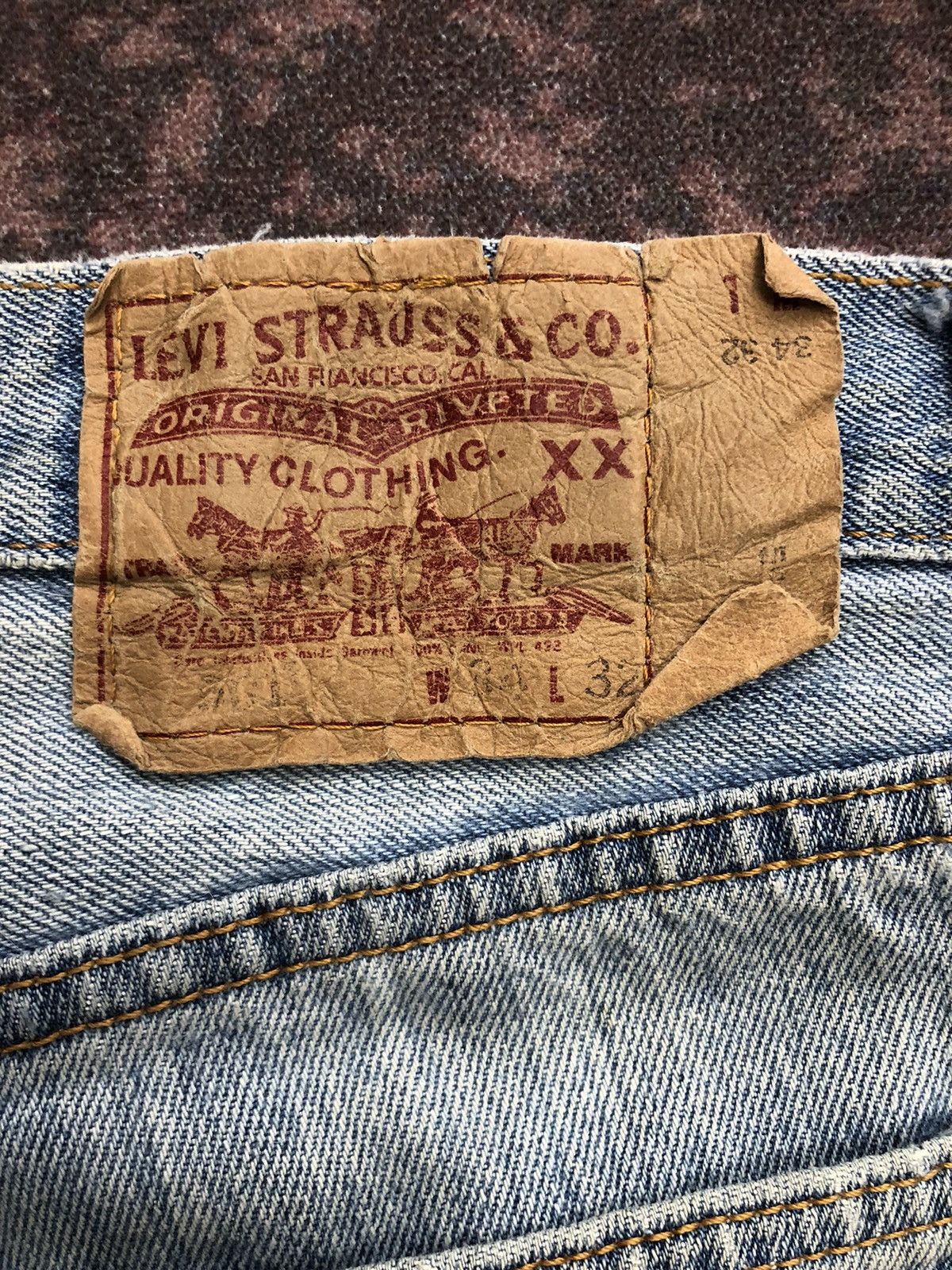 Levi's Vintage Levi's 501 Rusty Light Blue Jeans Size US 34 / EU 50 - 15 Thumbnail