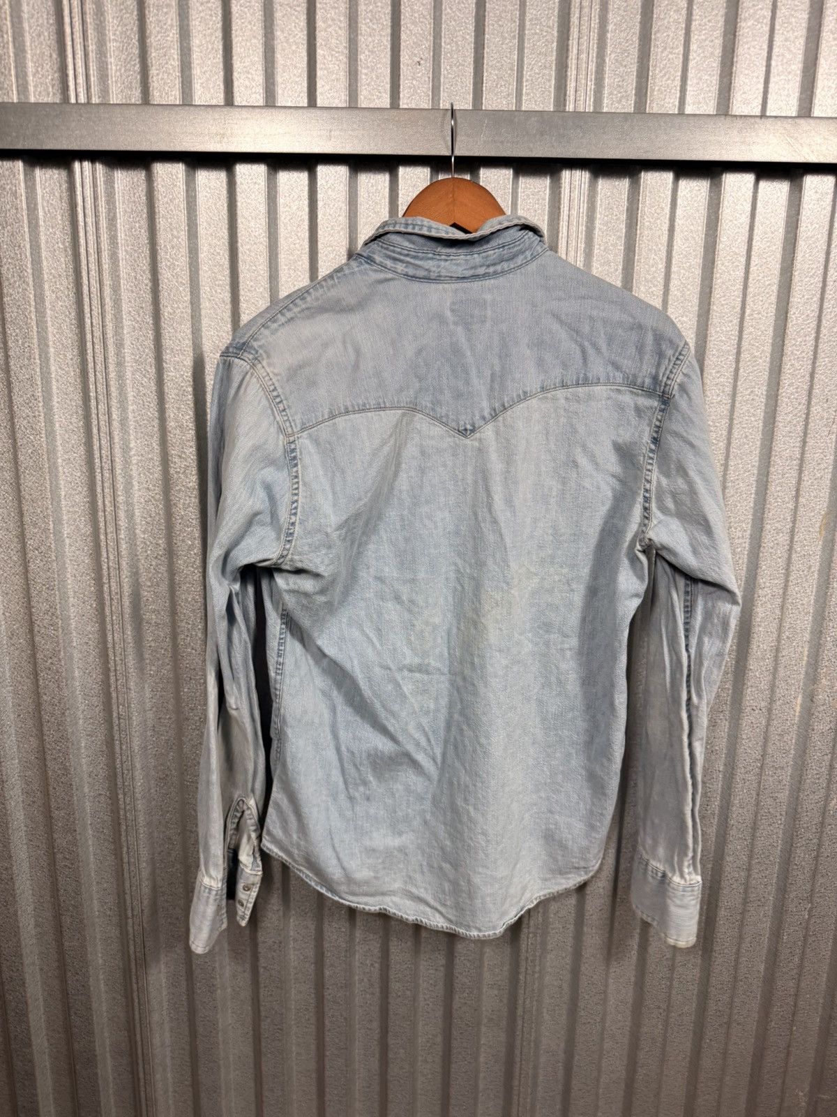 Levi's Levis Classic Denim Western Pearl Snap Cowboy Button Up Size US M / EU 48-50 / 2 - 8 Thumbnail