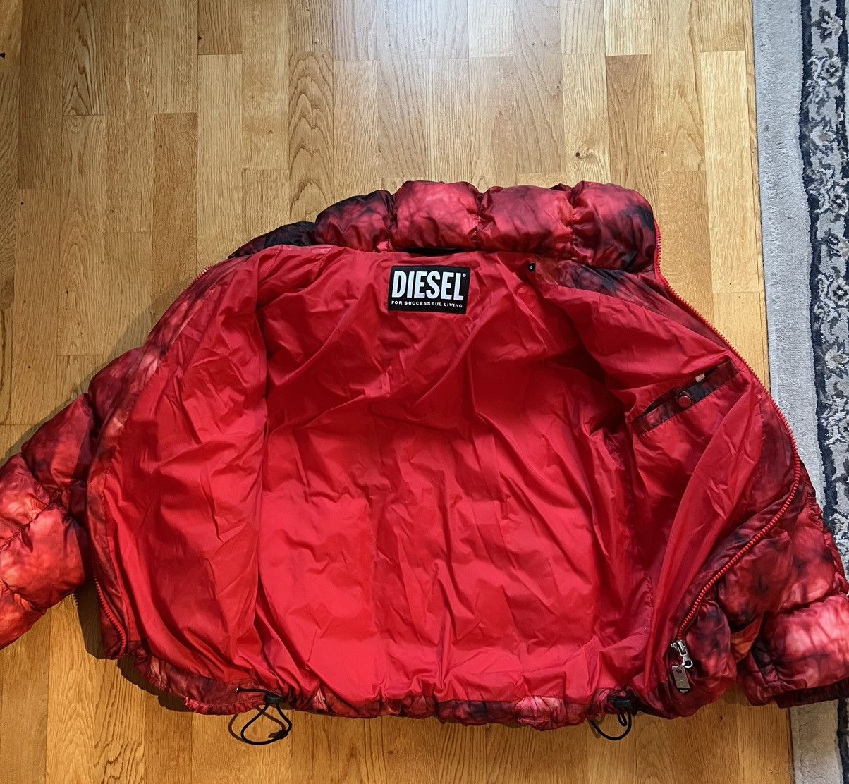 Diesel Diesel Red Puffer Jacket Size US M / EU 48-50 / 2 - 2 Thumbnail