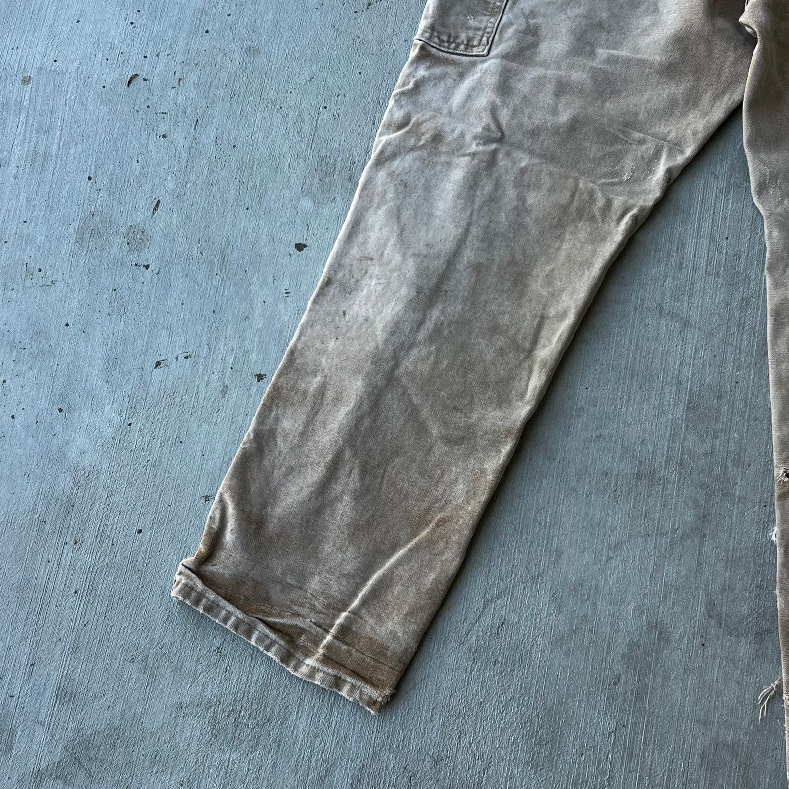 Carhartt × Vintage Carhartt faded brown double knee work wear carpenter pants Size US 33 - 8 Thumbnail