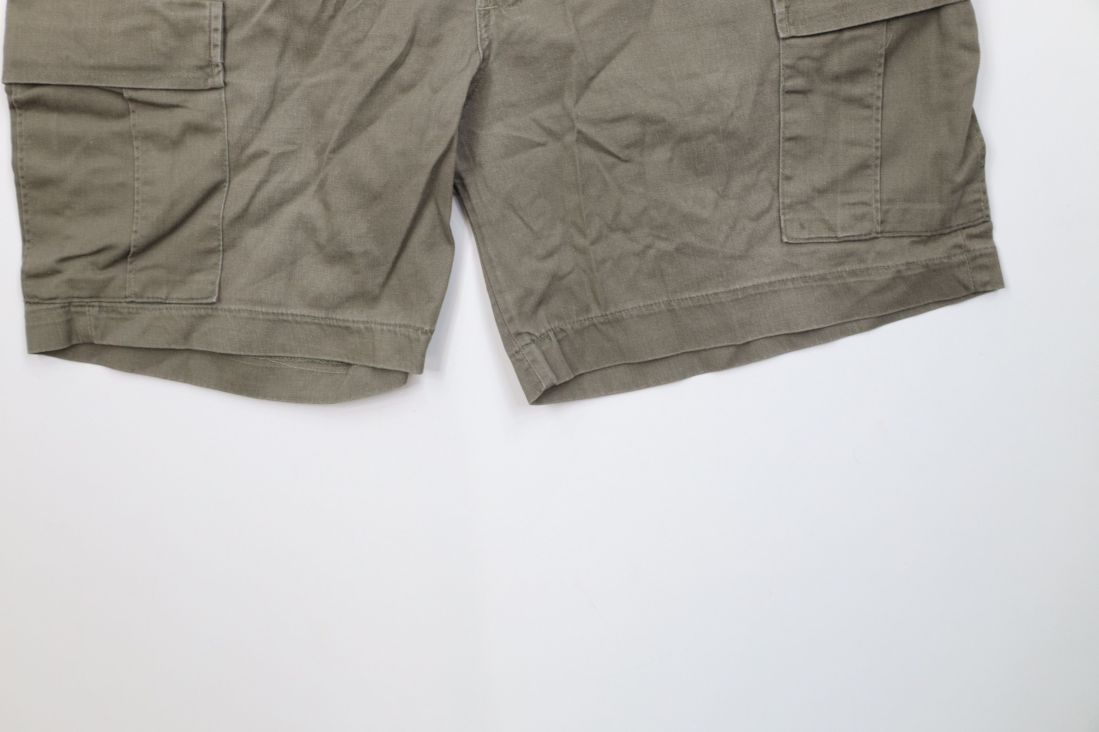 Vintage Vintage 90s Streetwear Knee Military Style Cargo Shorts USA Size US 36 / EU 52 - 4 Thumbnail