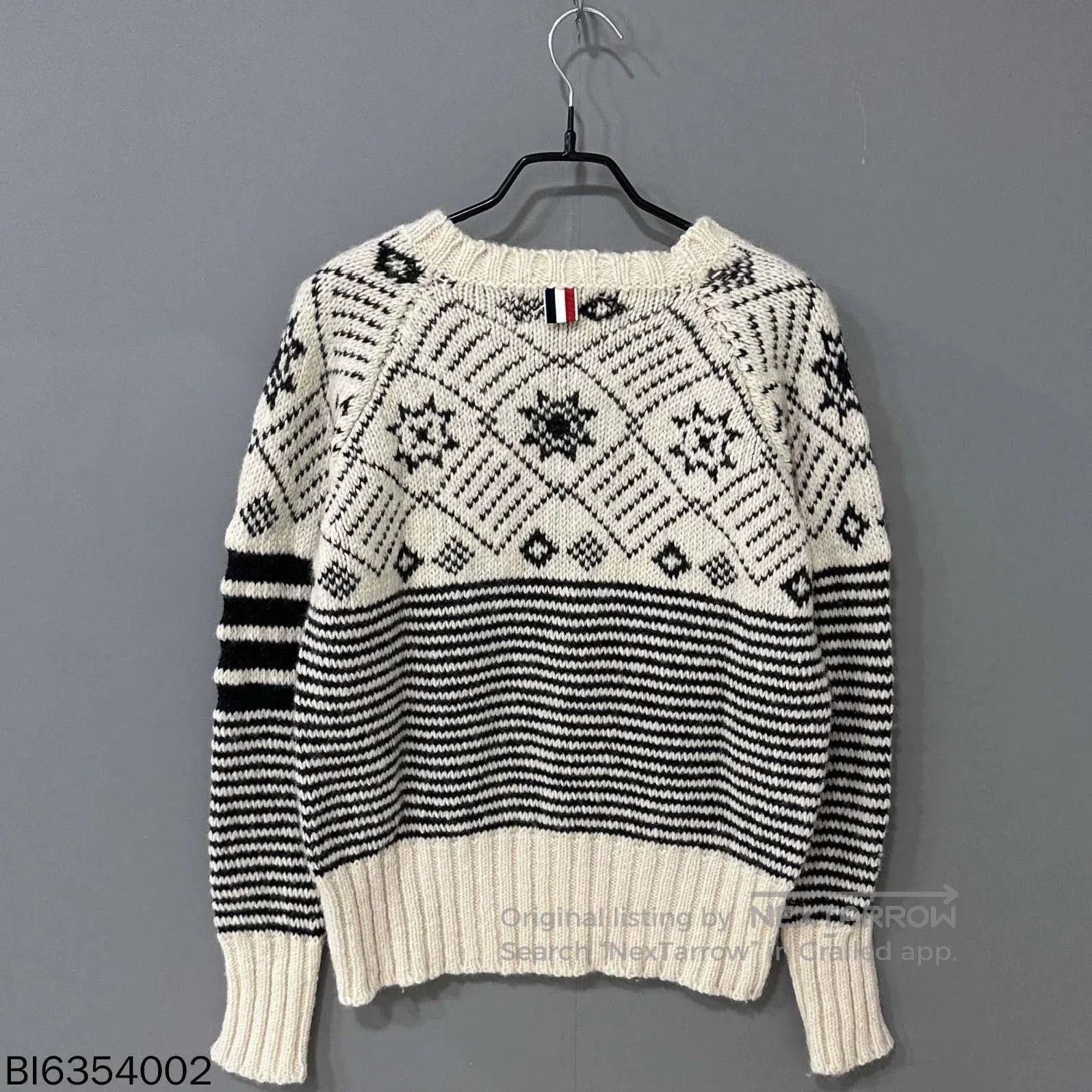 Thom Browne Thom Browne Fair Isle Knit Sweater. Size US M / EU 48-50 / 2 - 3 Thumbnail