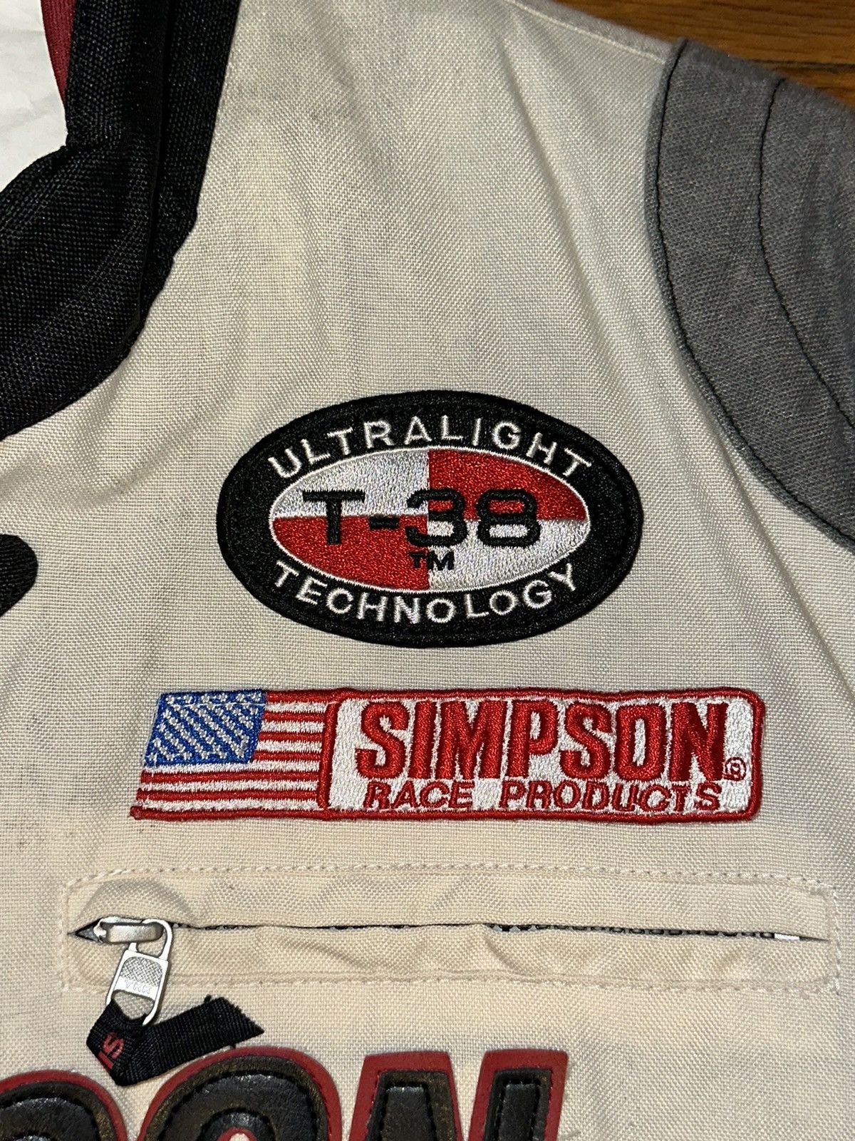Vintage Vintage Simpson Motorcycle Racing Jacket Size US L / EU 52-54 / 3 - 3 Thumbnail
