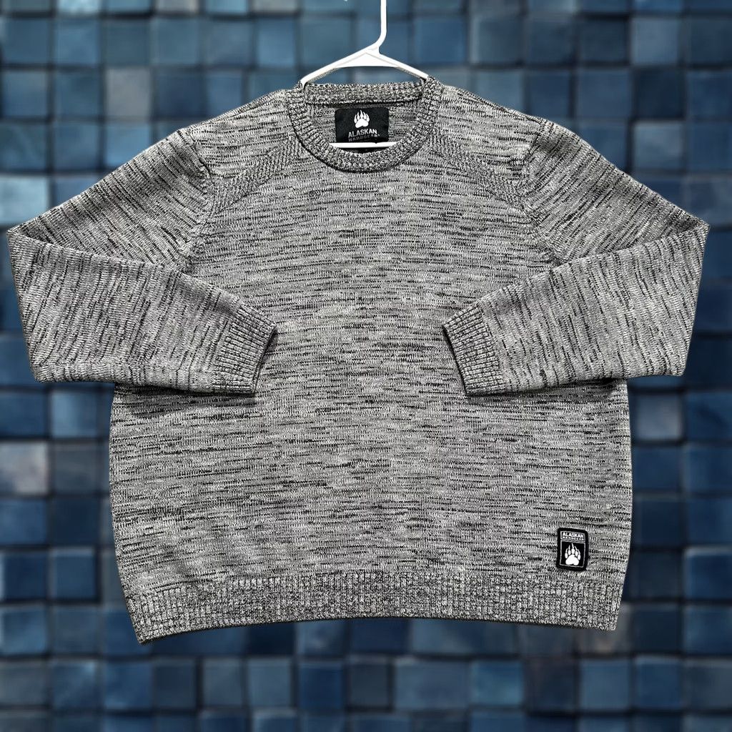 Vintage Alaskan Hardgear Sweater Mens 2XL Gray Merino Wool Crew Neck Wateroff Heather Size US XXL / EU 58 / 5 - 1 Thumbnail