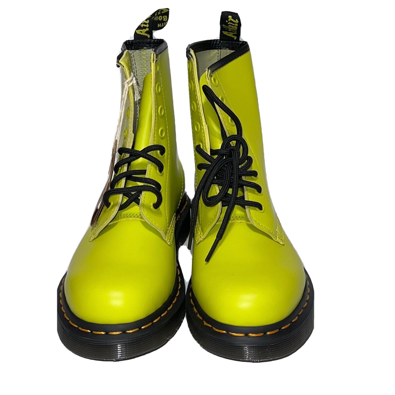 Dr. Martens Dr Martens 1460 8 Eye Combat Boots Yellow Women's Size 7 Size US 7 / IT 37 - 4 Thumbnail