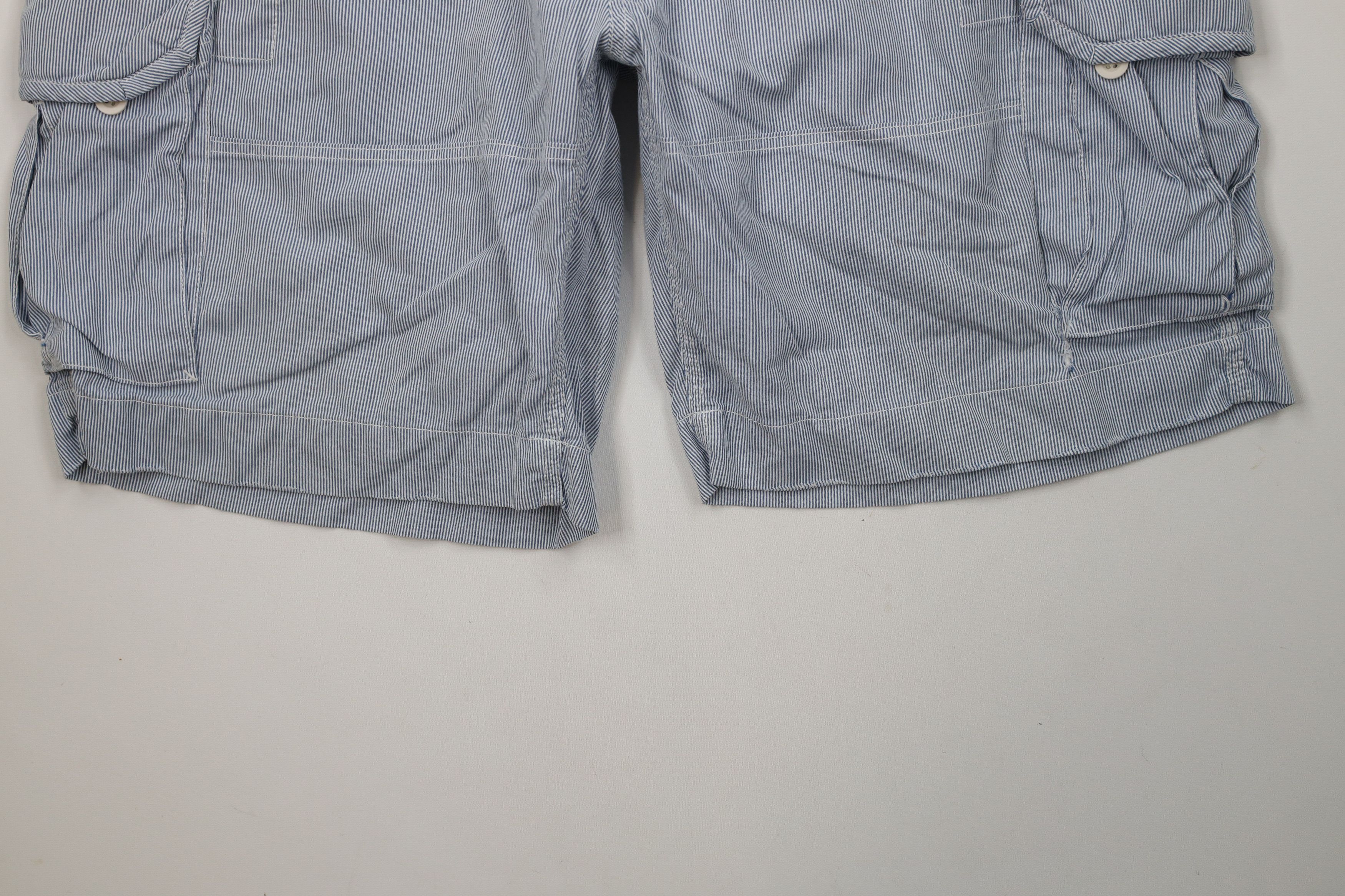 Ralph Lauren × Vintage Vintage Ralph Lauren Striped Heavyweight Cargo Shorts Size US 42 / EU 58 - 4 Thumbnail