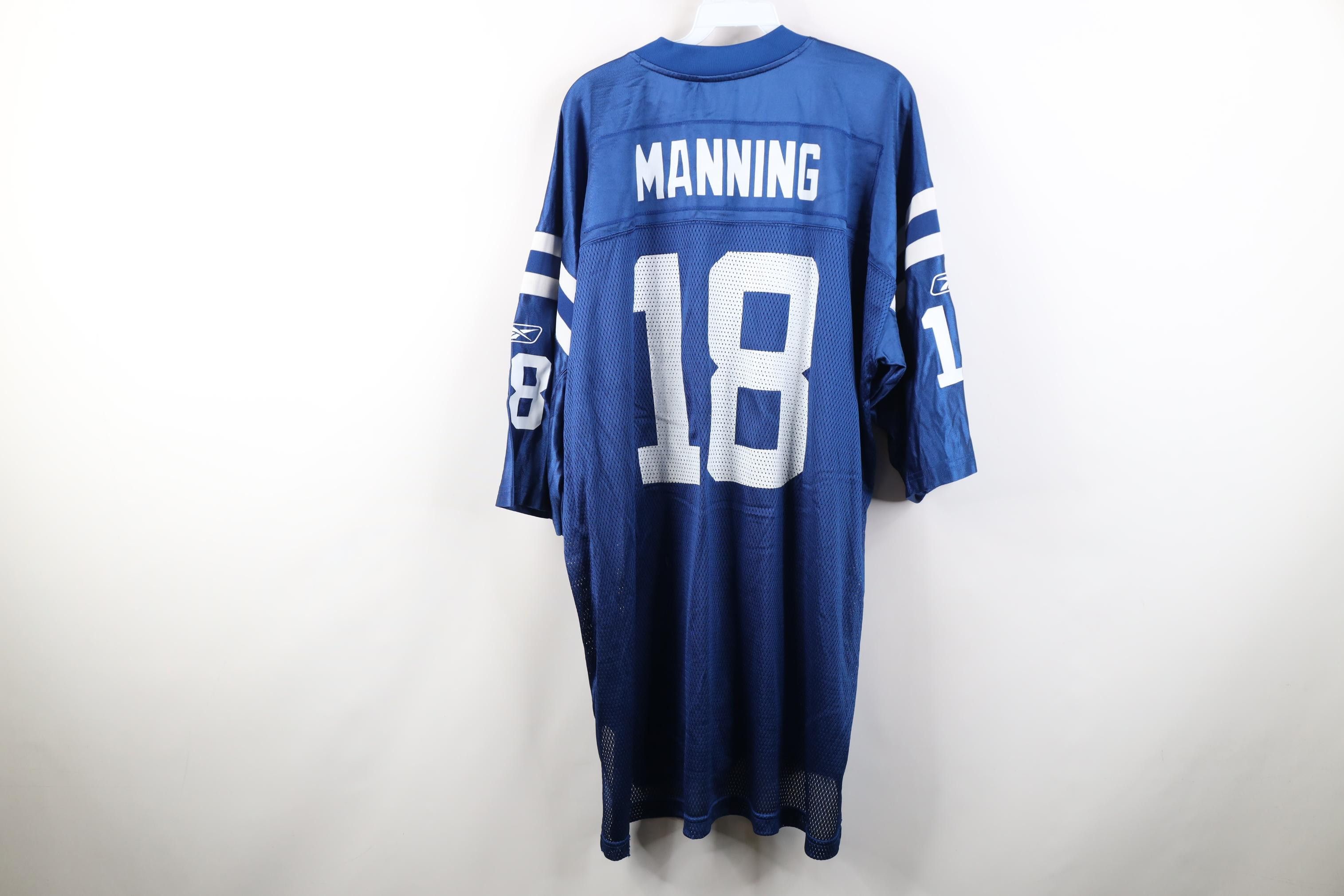 Reebok Vintage Reebok Manning Indianapolis Colts Jersey #18 Size US XXL / EU 58 / 5 - 13 Thumbnail