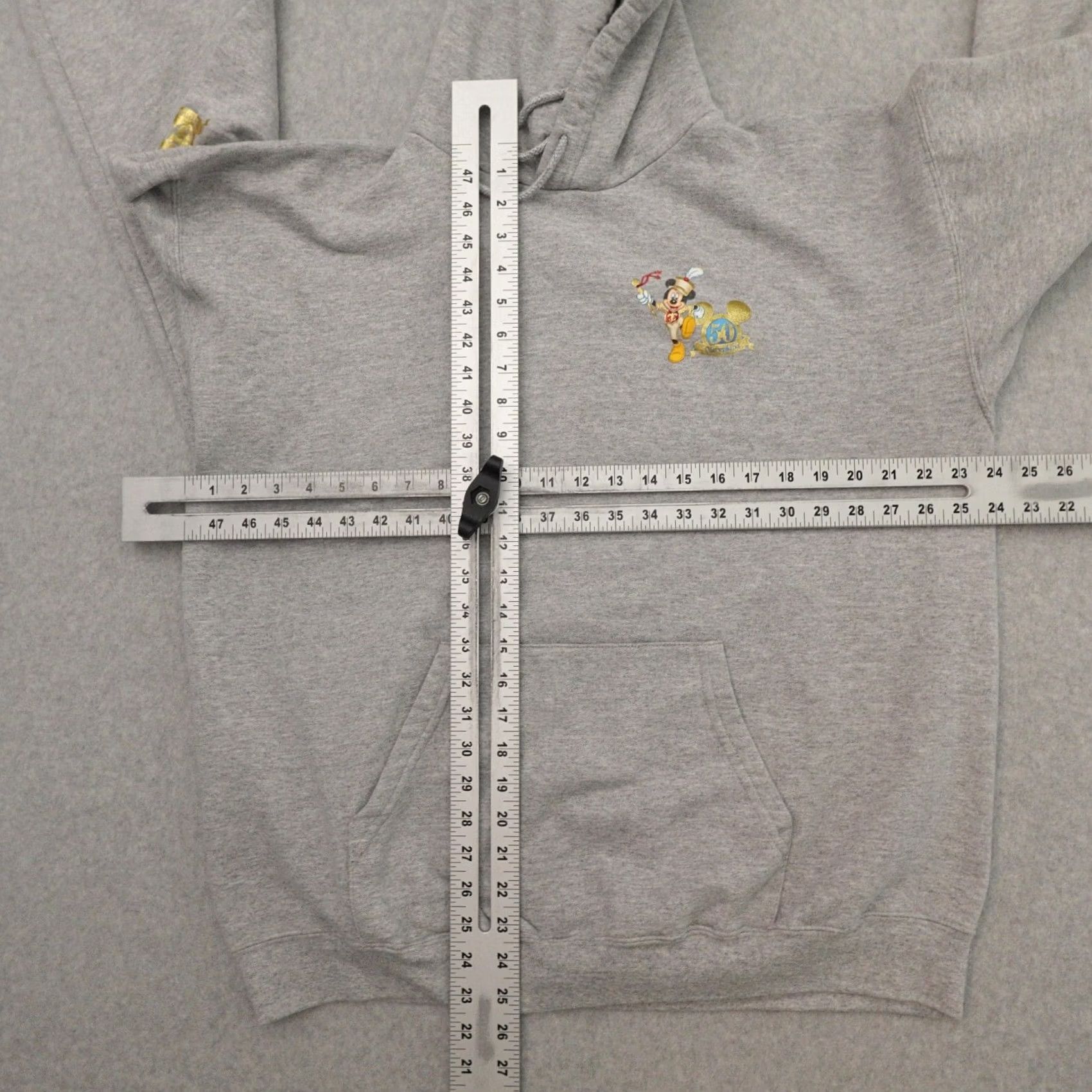 Disney Walt Disney World 50th Anniversary Disney XL Pullover Sweatshirt Gray Sweatshirt Mens XL 50th Anniversary Measures in Pictures Size US XL / EU 56 / 4 - 4 Thumbnail