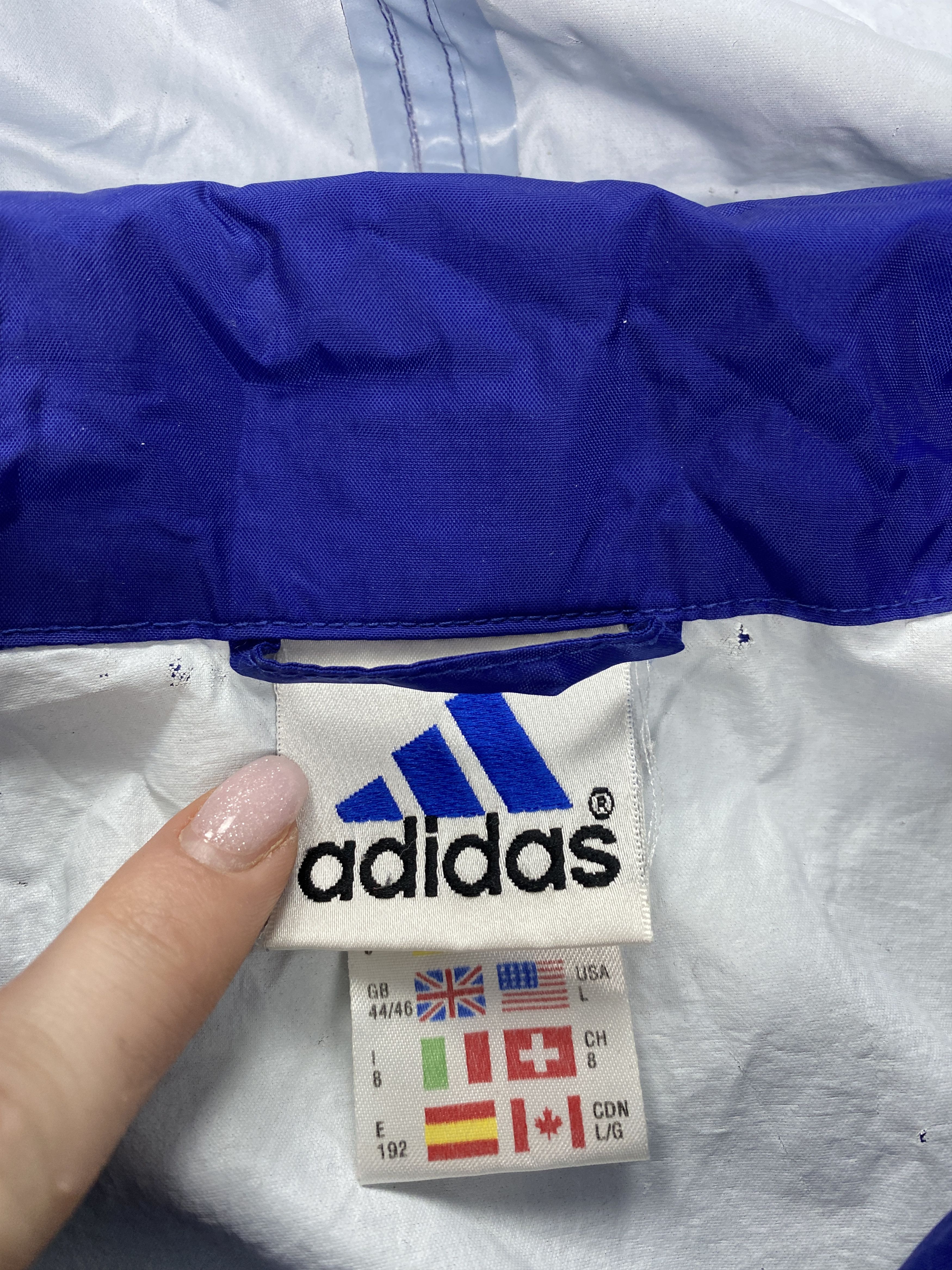 Adidas × Vintage Adidas vintage nylon jacket Size US L / EU 52-54 / 3 - 4 Thumbnail