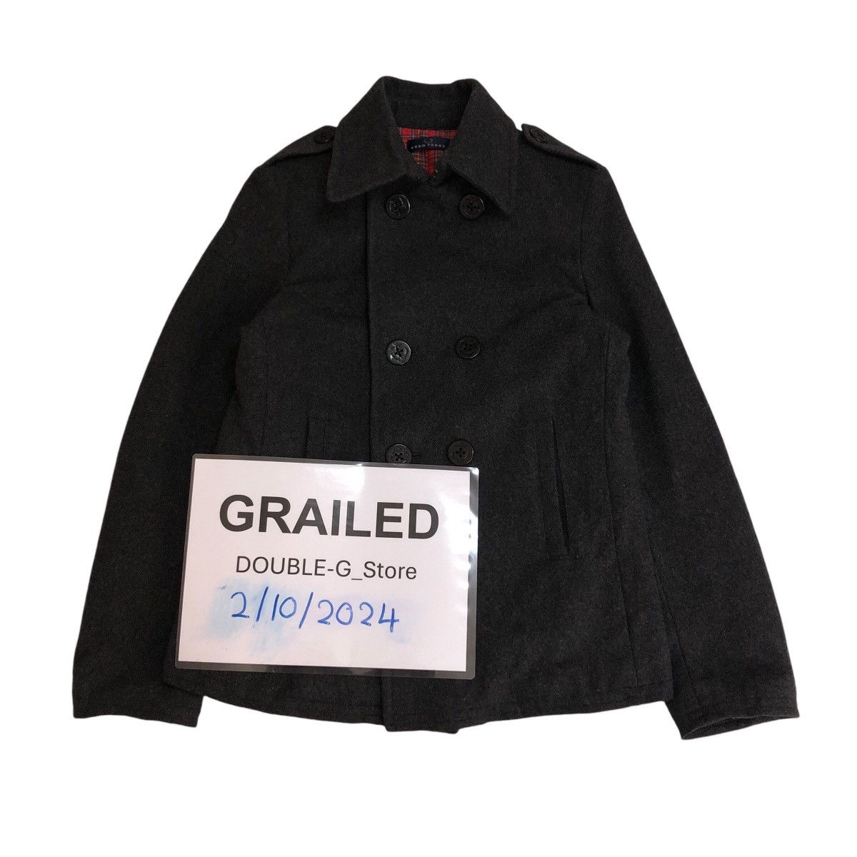 Fred Perry 📌Vintage Wool Biker Jacket Fred Perry Blanket Tartan Lining Size US L / EU 52-54 / 3 - 1 Thumbnail