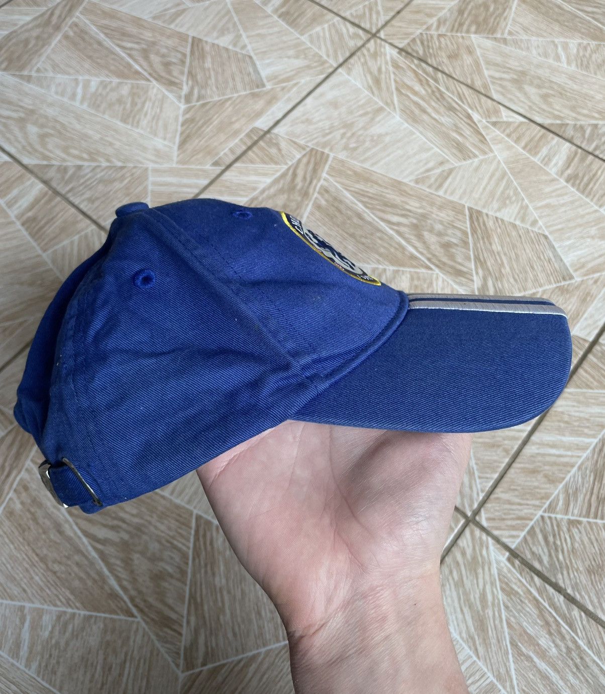 Adidas × Chelsea Soccer × Vintage Rare Drill Y2K Vintage Adidas Chelsea 2010 Football Logo Cap Size ONE SIZE - 5 Thumbnail