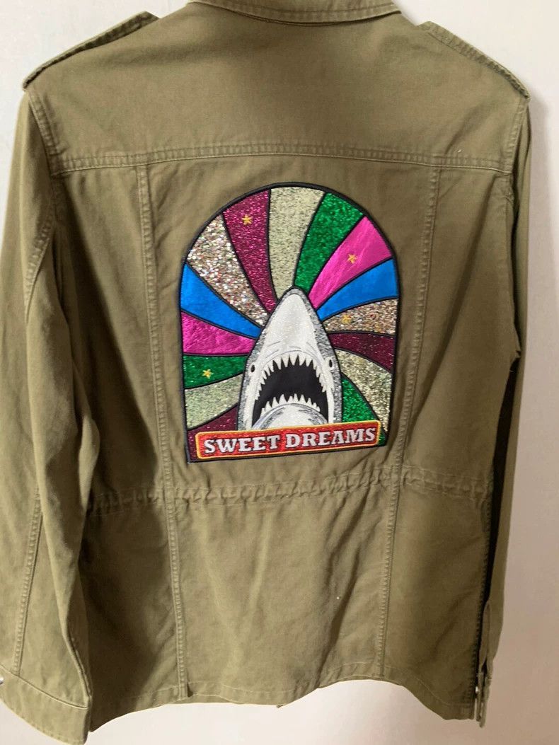 Saint Laurent Paris Saint Laurent Paris Green Diamond Shark Jacket-2506 Size US M / EU 48-50 / 2 - 2 Thumbnail