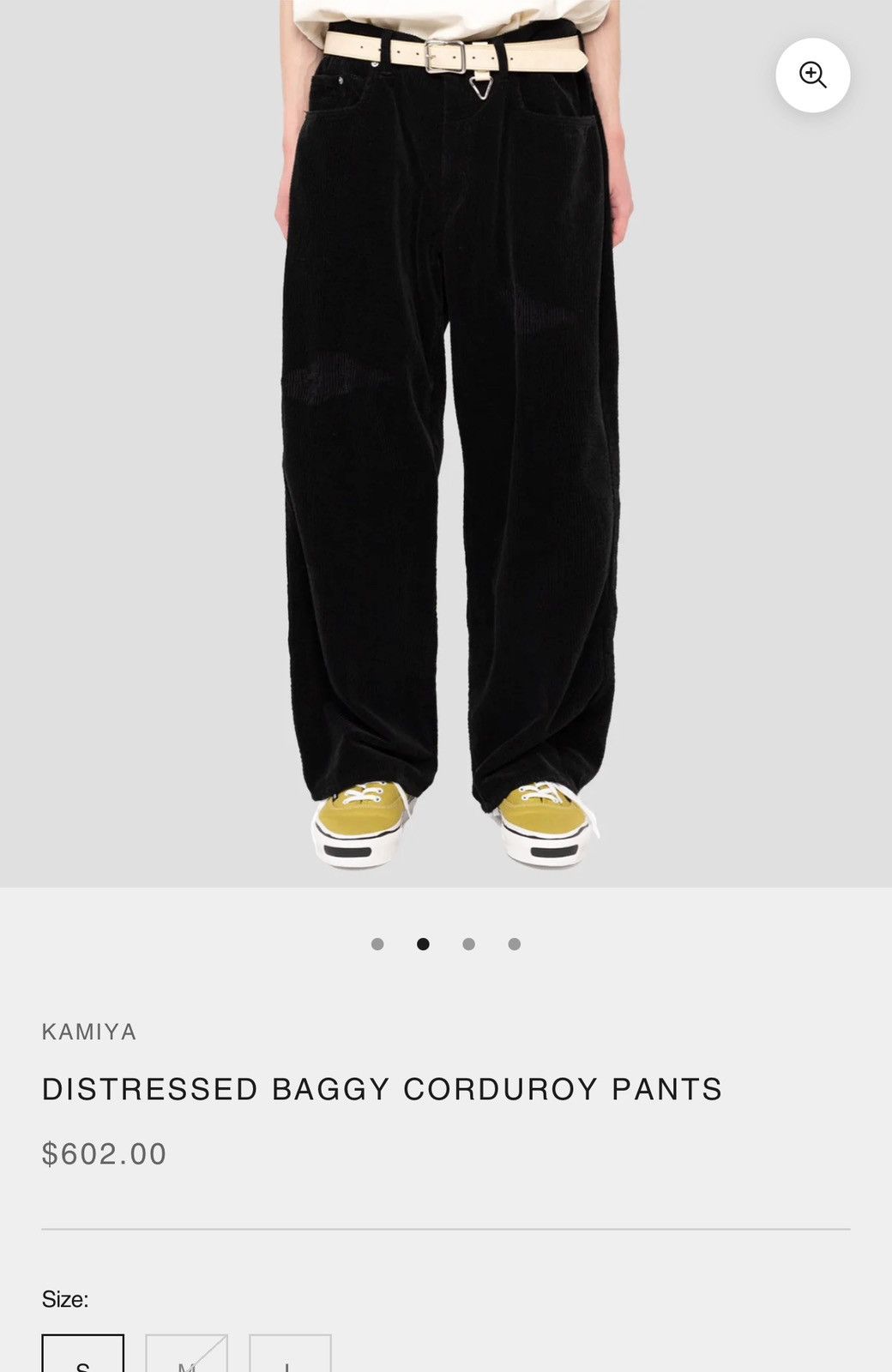 Maison MIHARA YASUHIRO Kamiya 23aw Corduroy Baggy Pants sizeM Size US 34 / EU 50 - 2 Thumbnail