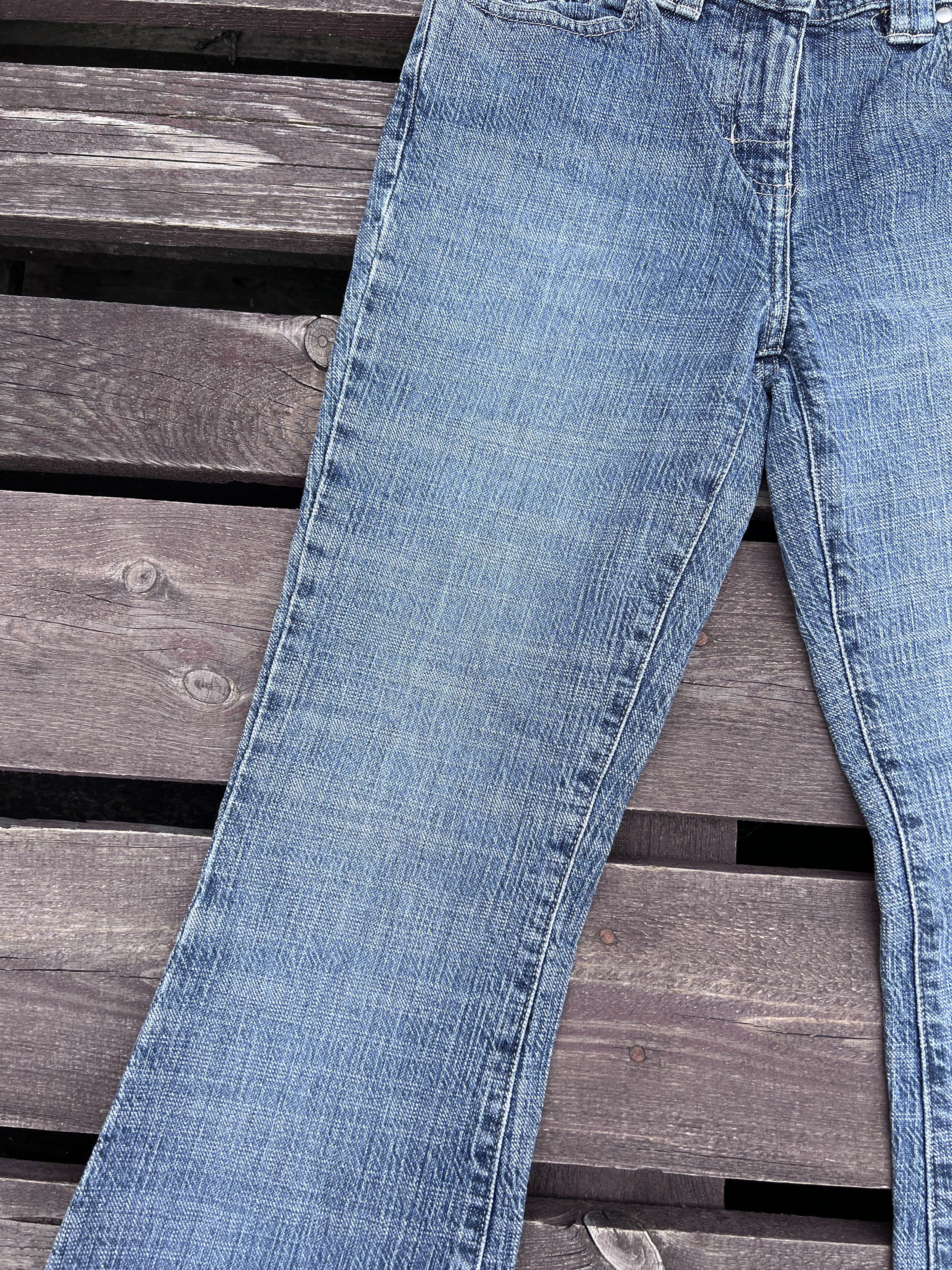 NEXT Next Y2K Vintage Flare Jeans Washed Denim Size 27" / US 4 / IT 40 - 12 Thumbnail