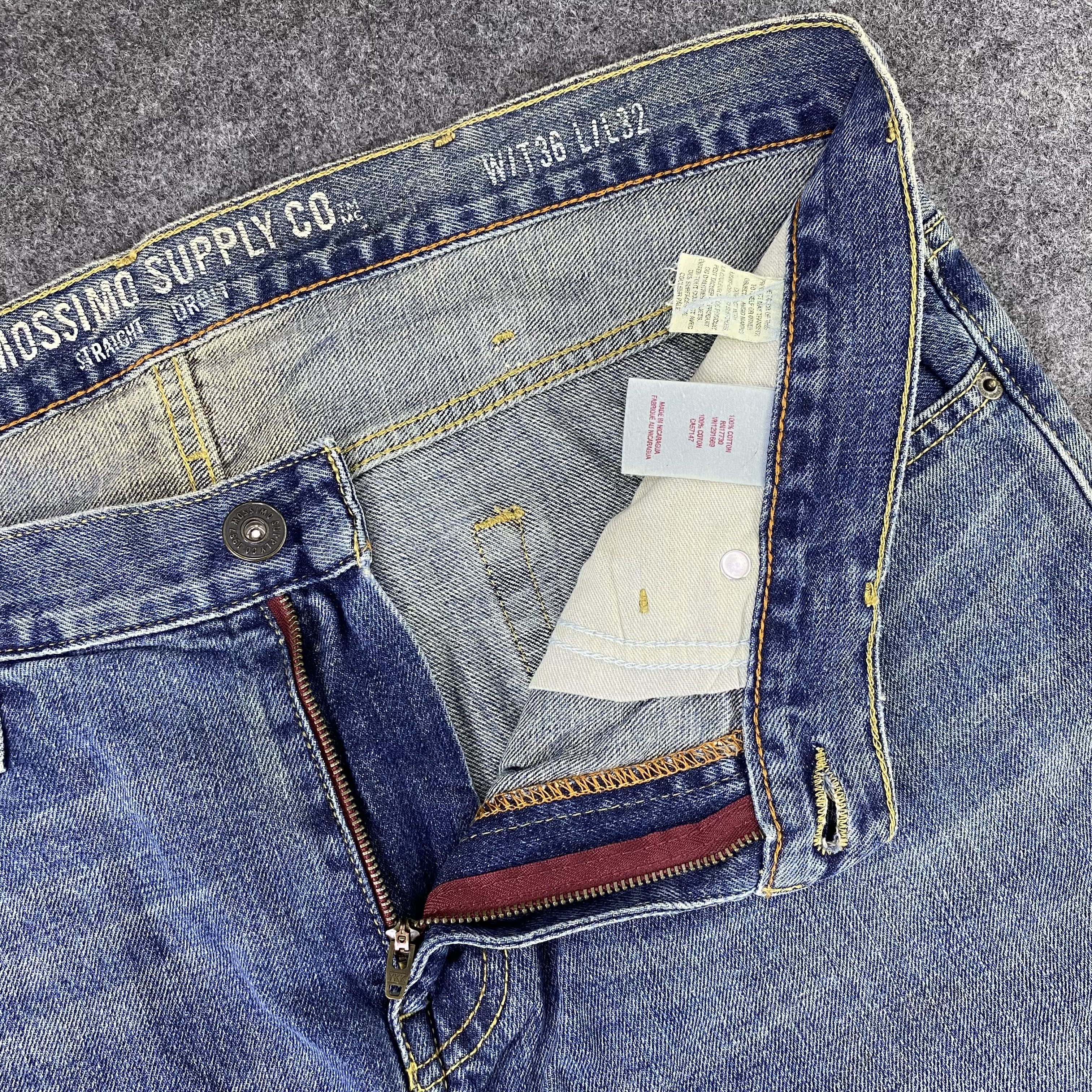 Jean × Mossimo × Vintage Vintage Mossimo Supply Straight Droit Blue Wash Jeans-J1147 Size US 39 - 8 Thumbnail
