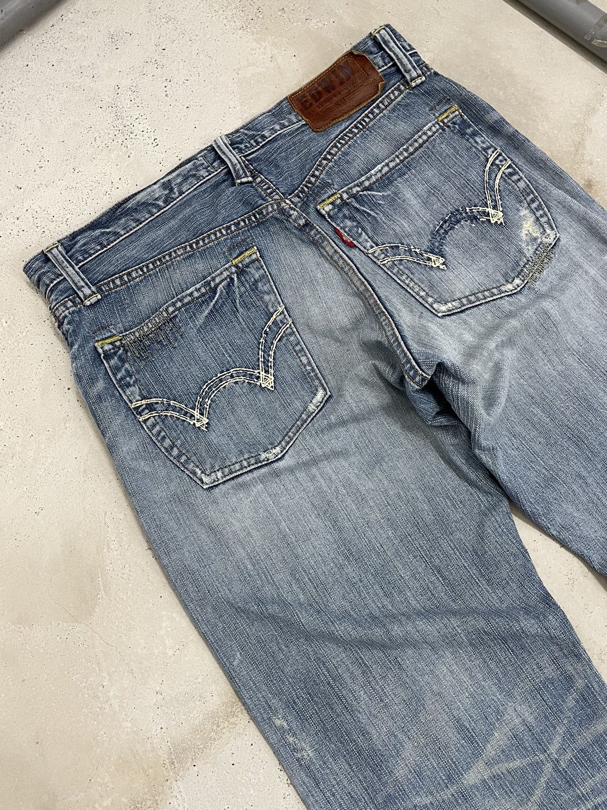 Edwin Edwin XV Vintage Distressed Denim (AE19) Size US 33 - 15 Thumbnail