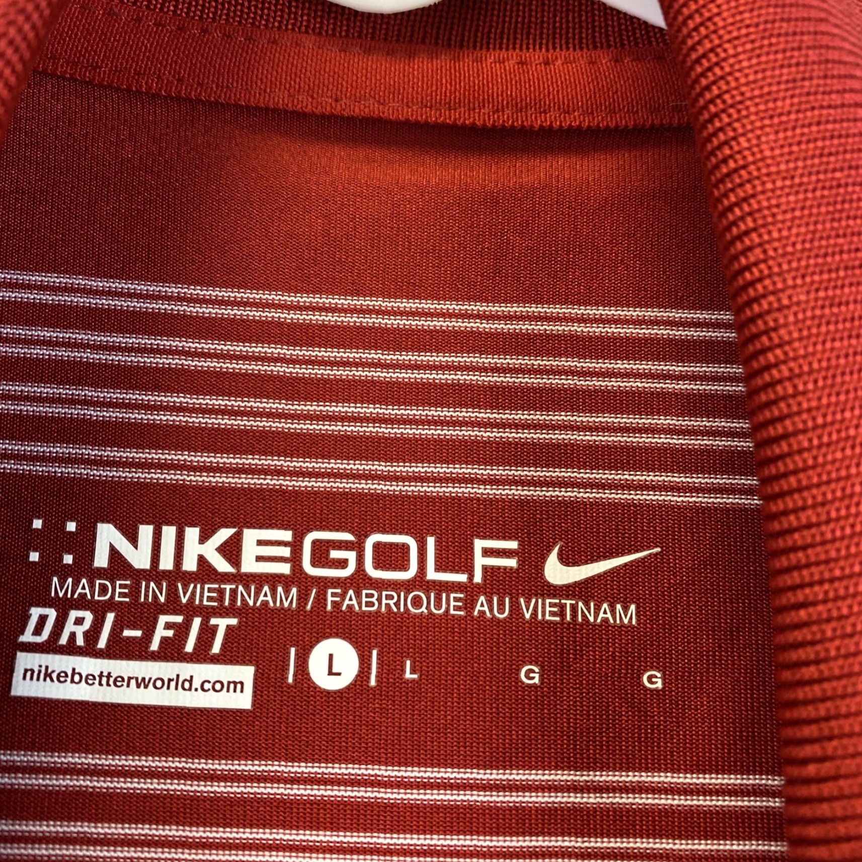 Nike Nike Polo Shirt Men Large Red Dri-Fit Performance Golf Swoosh Top /48-45 Size US L / EU 52-54 / 3 - 6 Thumbnail