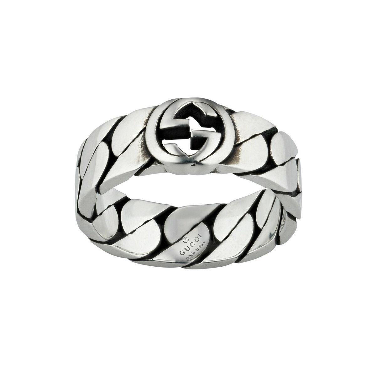 Gucci GUCCI interlocking G logo silver chain ring Size 20 / 9 Size ONE SIZE - 1 Thumbnail