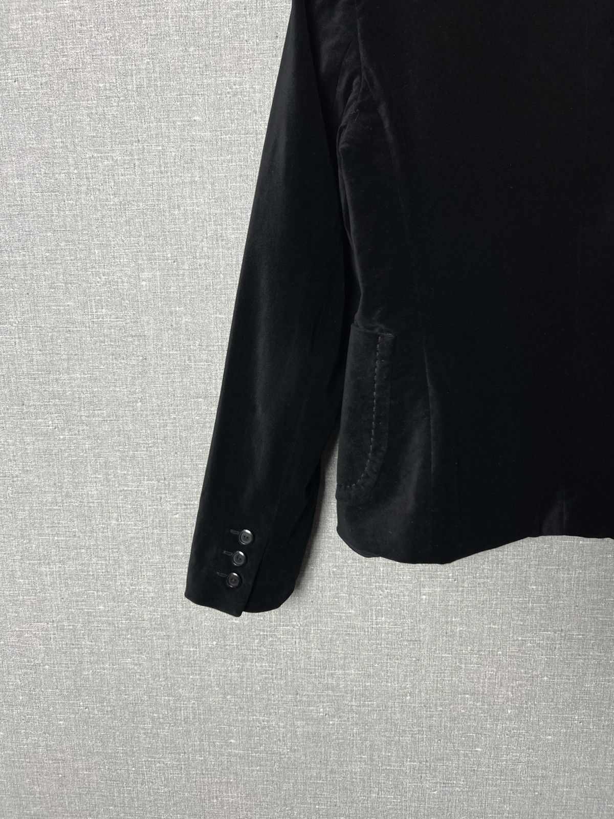 Max Mara Max Mara Black Velour Blazer Jacket Size US4 Size S / US 4 / IT 40 - 13 Thumbnail