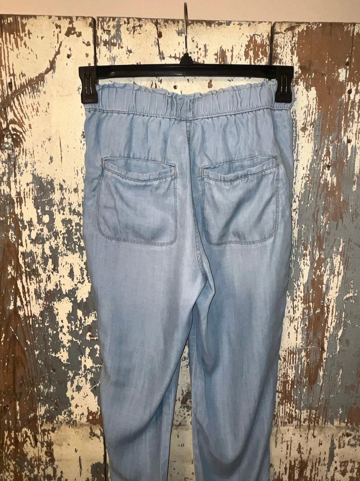 Designer Knox Rose Paper Bag light denim pants size XS Size 26" / US 2 / IT 38 - 4 Thumbnail