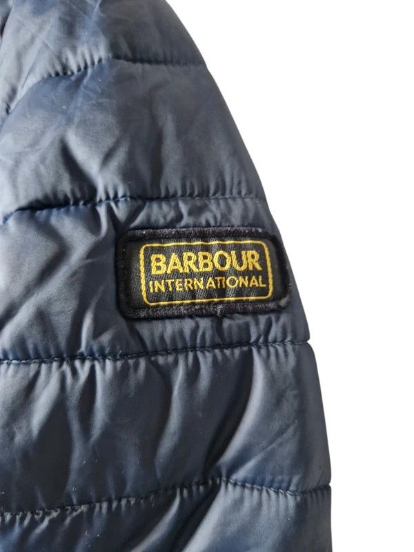Barbour Barbour International Navy Hooded Quilted Jacket (Size S) Size US S / EU 44-46 / 1 - 4 Thumbnail