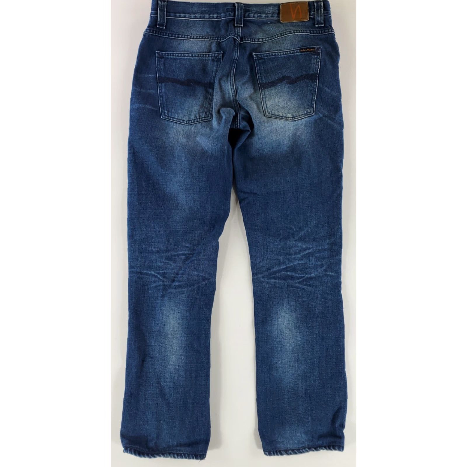 Vintage **Nudie Blue Grim Tim Mens Straight Jeans 37** User: Nudie Blue Grim Tim Mens Straight Jeans 37 Size US 37 - 8 Thumbnail