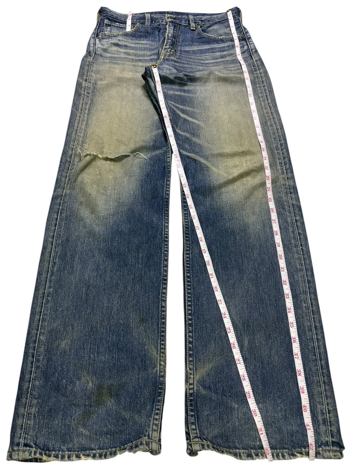 Levi's Vintage 90s Levis 503 Rusty Mud Wash Distressed Baggy Jeans Size US 30 / EU 46 - 13 Thumbnail