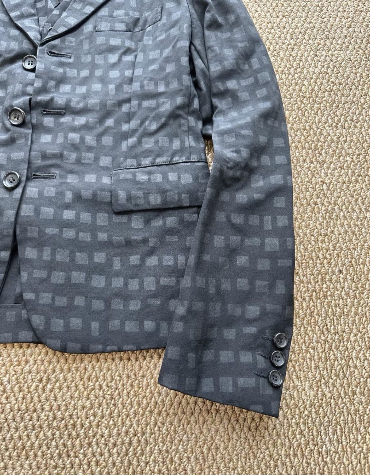 Comme des Garcons COMME des GARÇONS Dark Plaid Fake Two-Piece Blazer K23 Size US XS / EU 42 / 0 - 3 Thumbnail