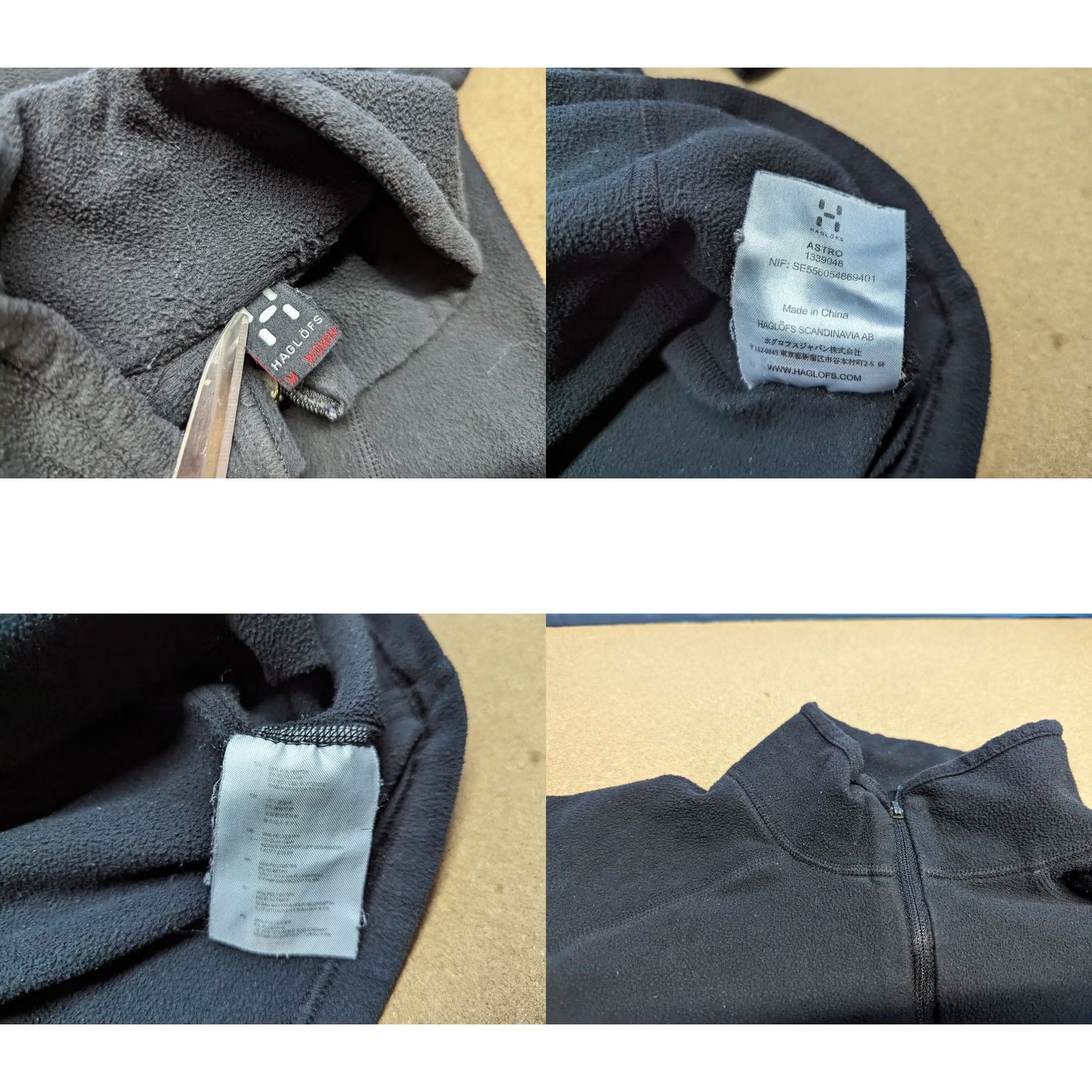 Vintage Haglöfs Womens Fleece Pullover Top Medium Black Athletic Casual 1/4 Zip Thermal Water Resistant Outdoor Sports Polartec Size M / US 6-8 / IT 42-44 - 8 Thumbnail
