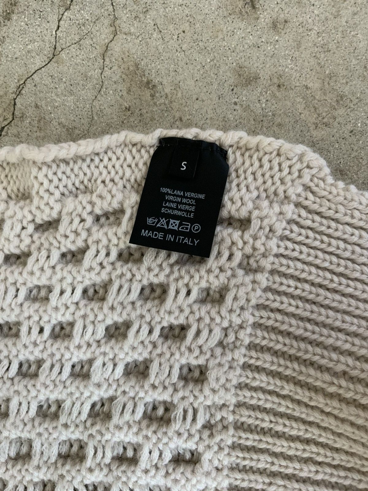 Raf Simons ARCHIVE RAF SIMONS OVERSIZED CABLE KNIT WOOL KNIT SWEATER Size US L / EU 52-54 / 3 - 5 Thumbnail
