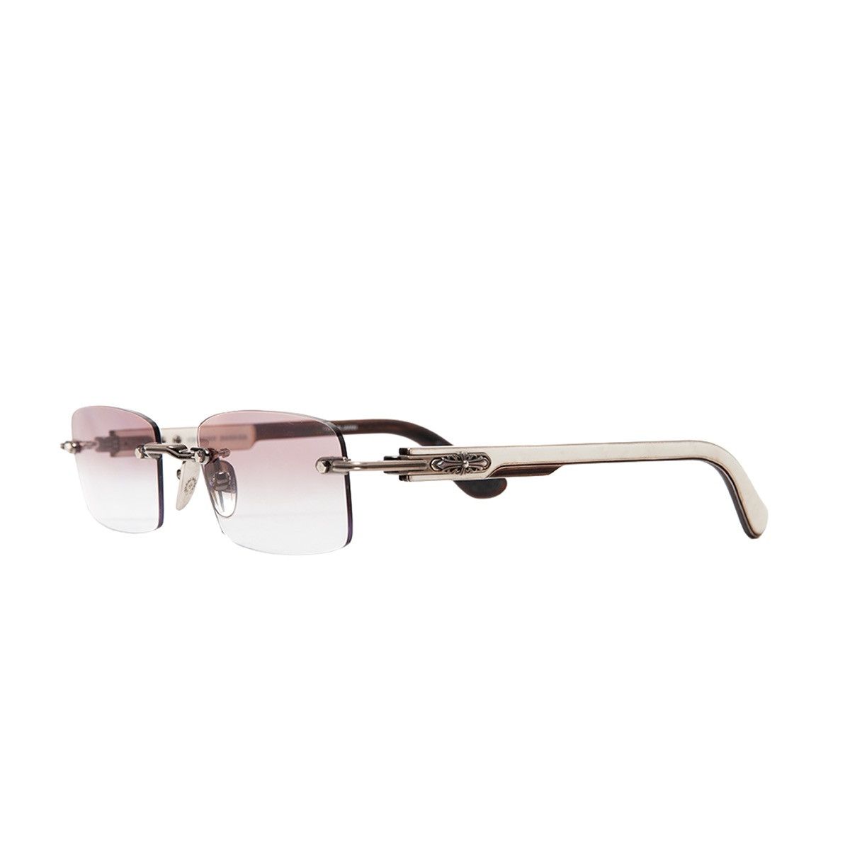 Chrome Hearts Deep 2 Ivory Frame Sunglasses Silver Size ONE SIZE - 5 Thumbnail