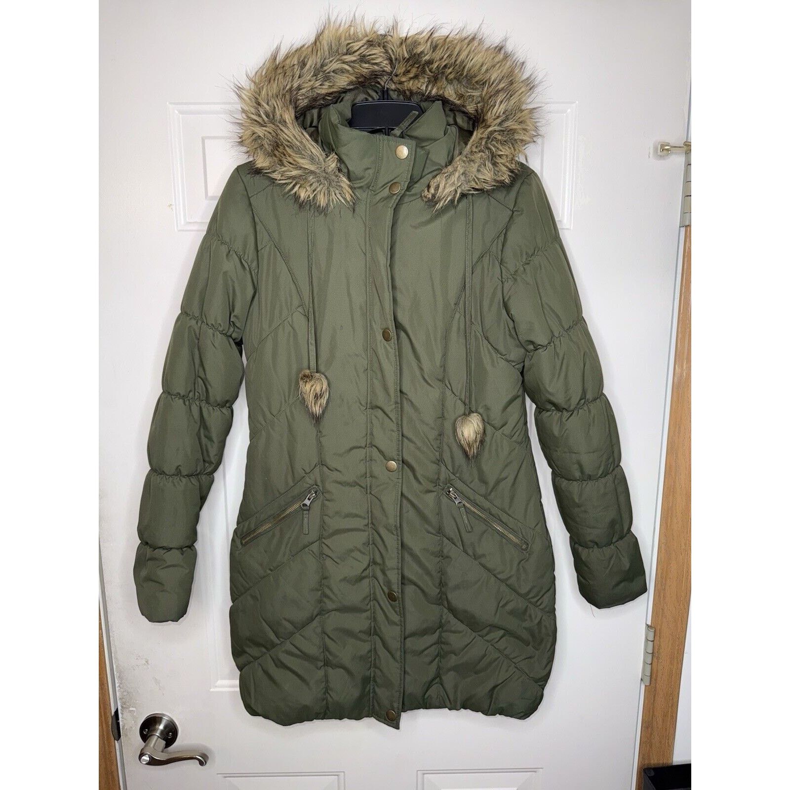 & Other Stories American Rag Puffer Jacket Parka Coat Women’s Medium Khaki Size M / US 6-8 / IT 42-44 - 1 Thumbnail
