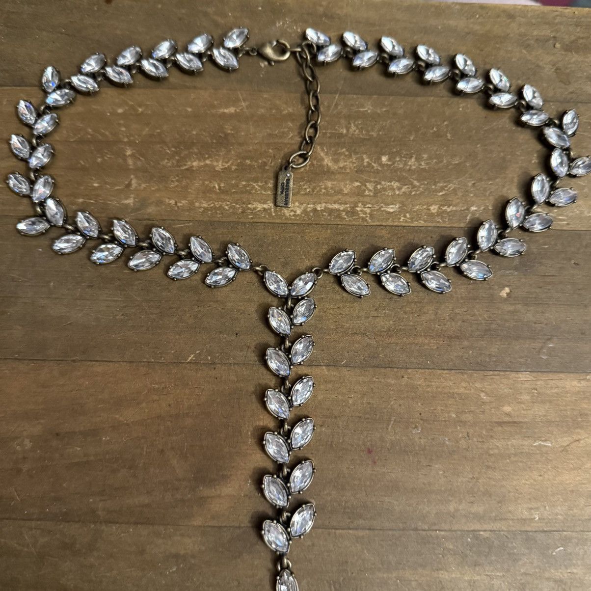 Other BaubleBar gold tone rhinestone vine Y necklace Size ONE SIZE - 2 Thumbnail