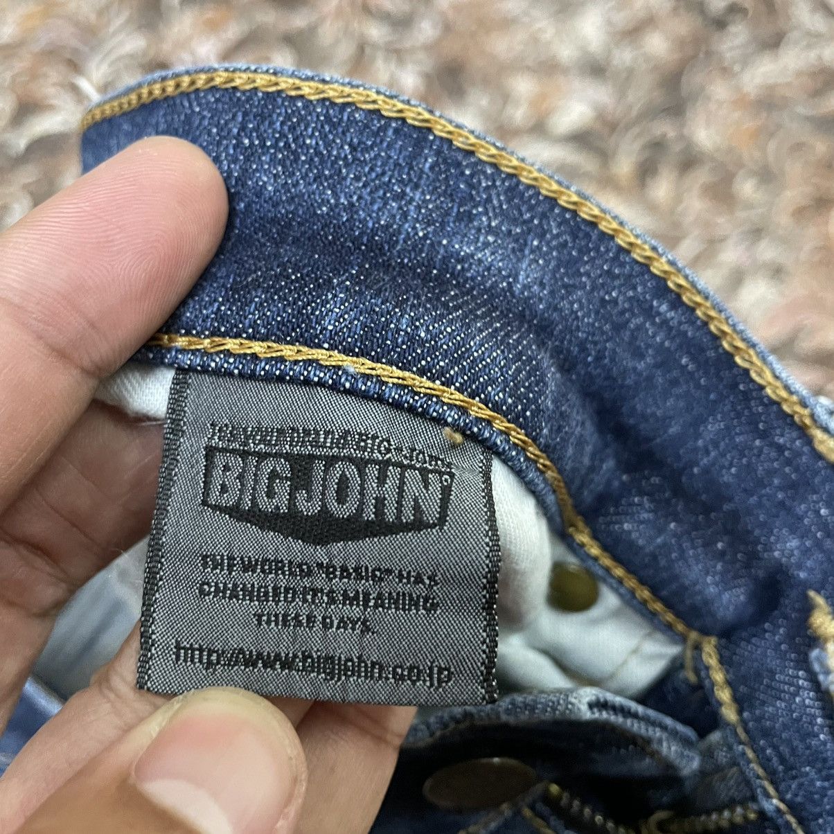 Big John 🔥Vintage Big John Stoned Washed Distress Denim Jeans Size US 29 - 17 Thumbnail