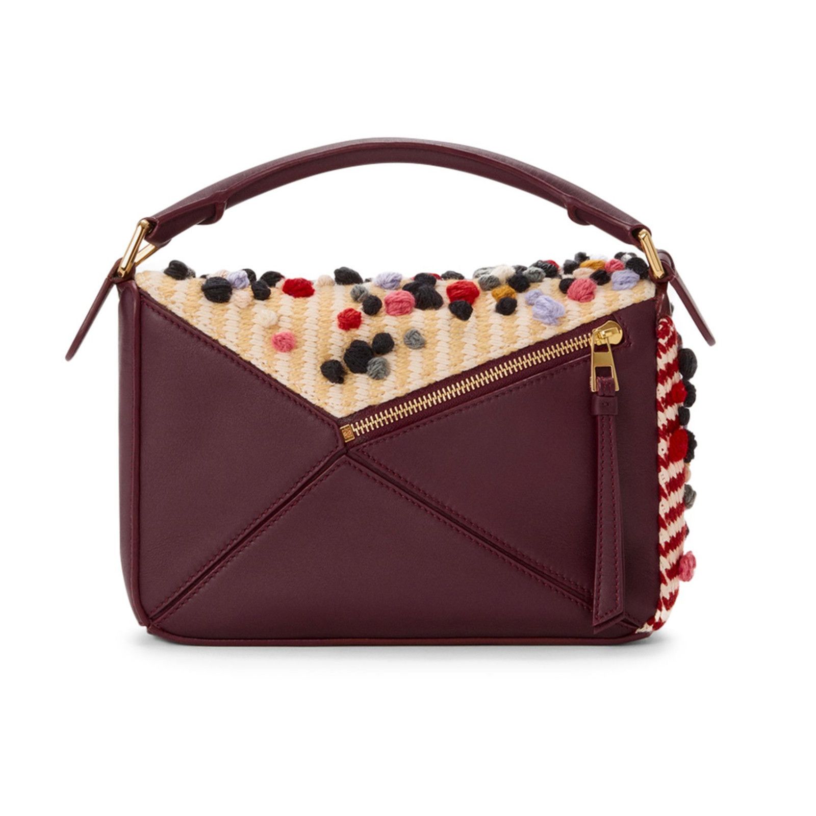 Loewe LOEWE Puzzle Small Natural/Multicolor Leather Top Handle Bag Size ONE SIZE - 3 Thumbnail
