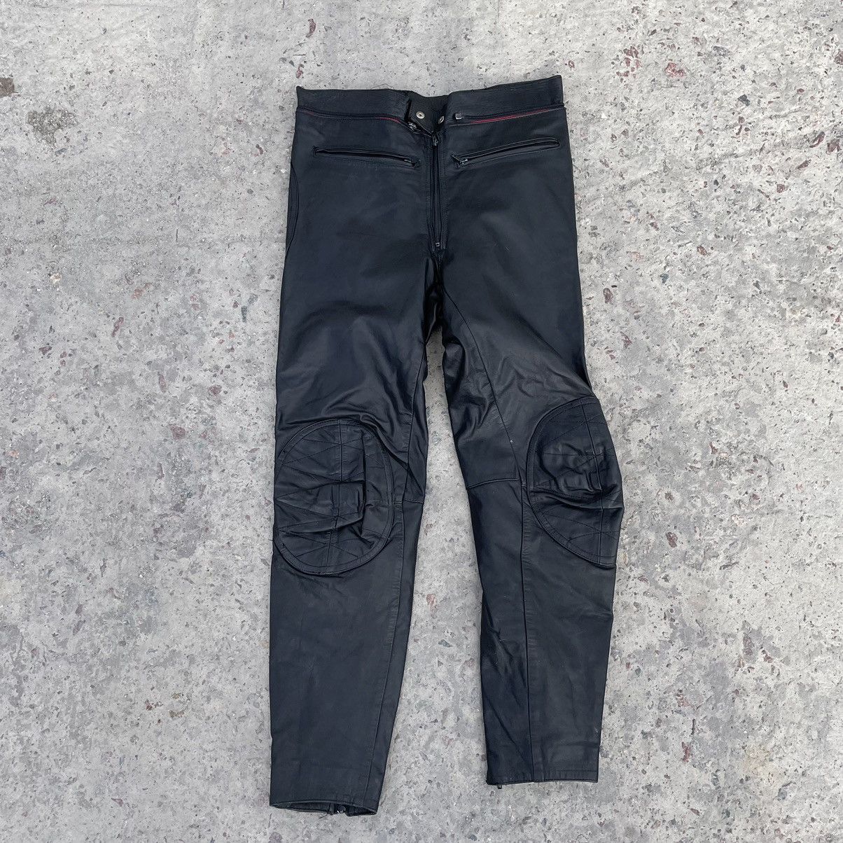 Vintage Vintage Moto Leather Pants 34 Size 90s Y2K USA Style Size US 34 / EU 50 - 1 Thumbnail
