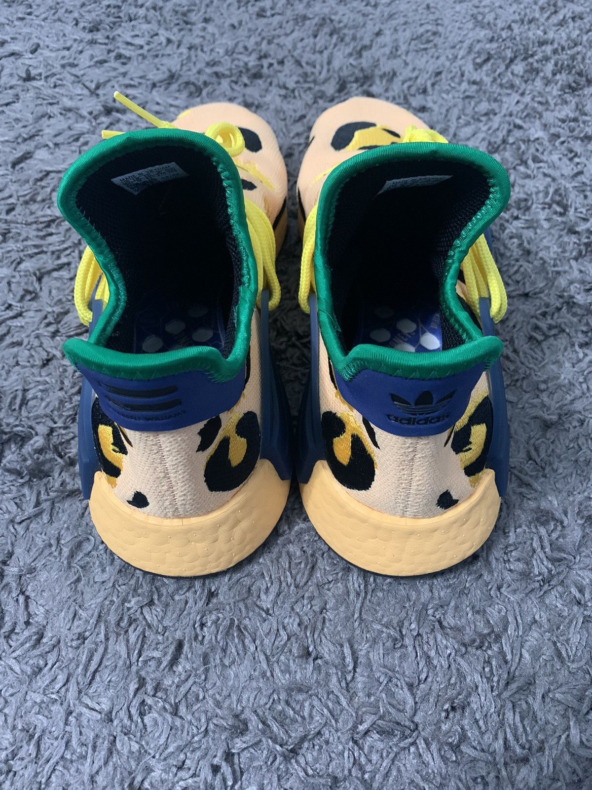 Adidas × Pharrell Pharrell x NMD Human Race 'Animal Print - Pulse Amber' Size US 9.5 / EU 42-43 - 4 Thumbnail