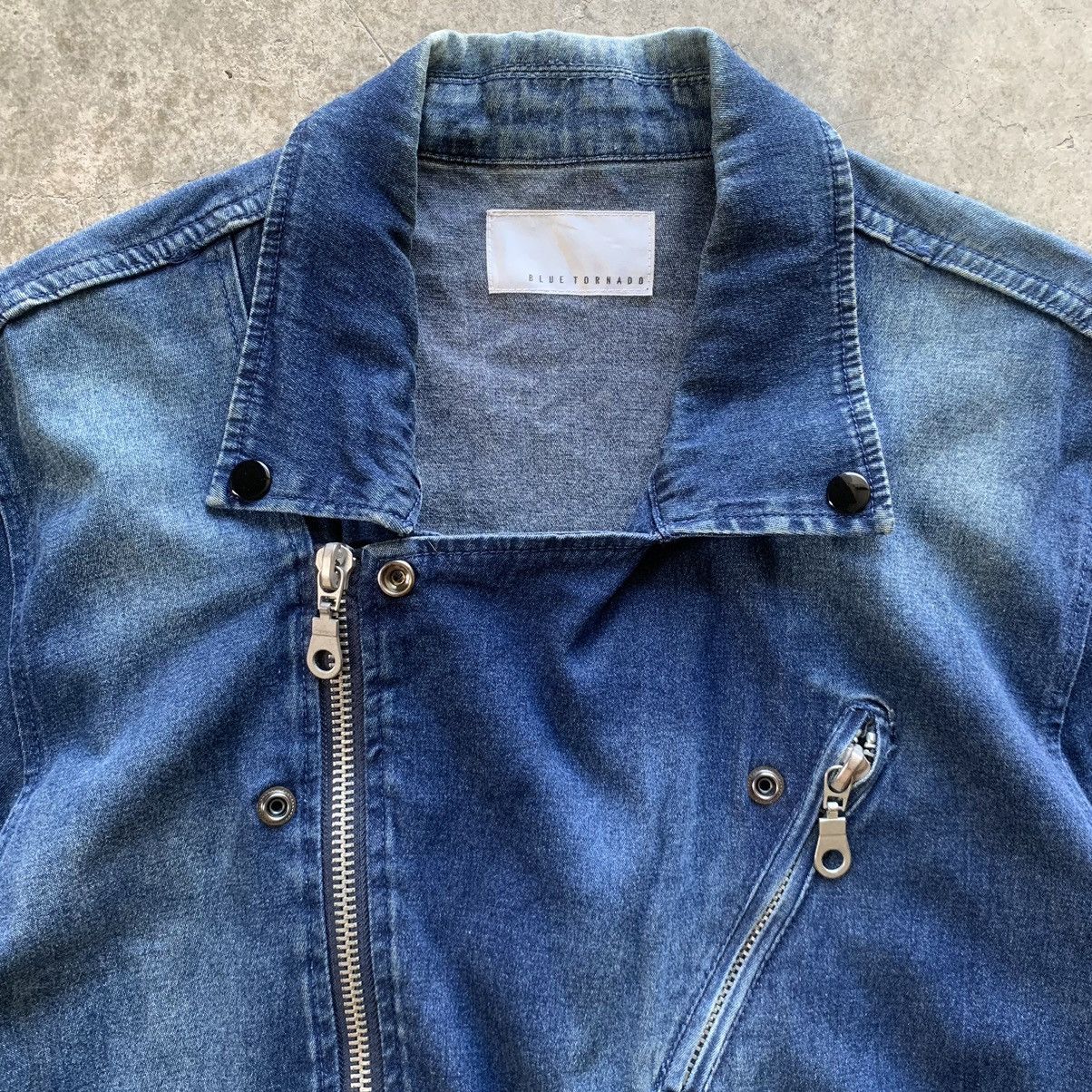 Japanese Brand Blue Tornado Japan Double Collar Punk Jacket Size US L / EU 52-54 / 3 - 2 Thumbnail