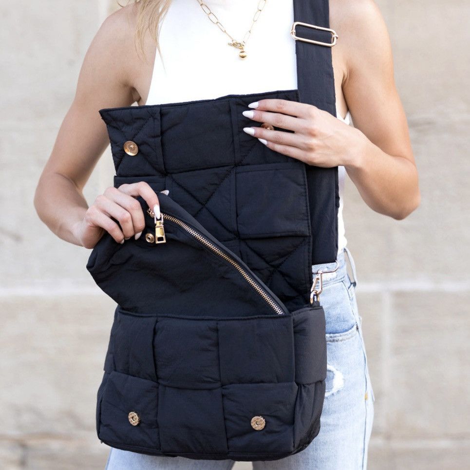 Other Black fold over puffer crossbody bag Size ONE SIZE - 3 Thumbnail
