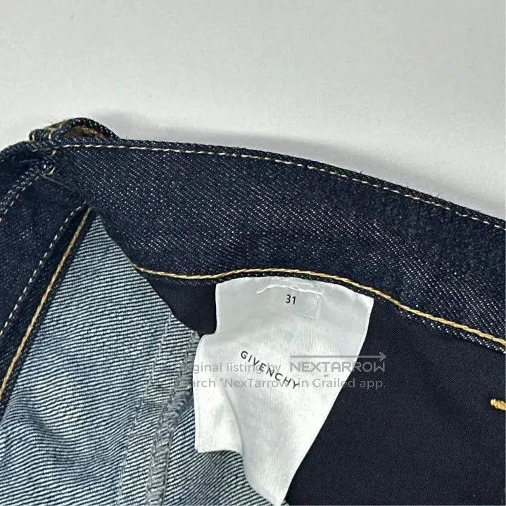 Givenchy Givenchy SS24 Men's Solid Button Mid-Rise Straight Jeans. Size US 31 - 3 Thumbnail