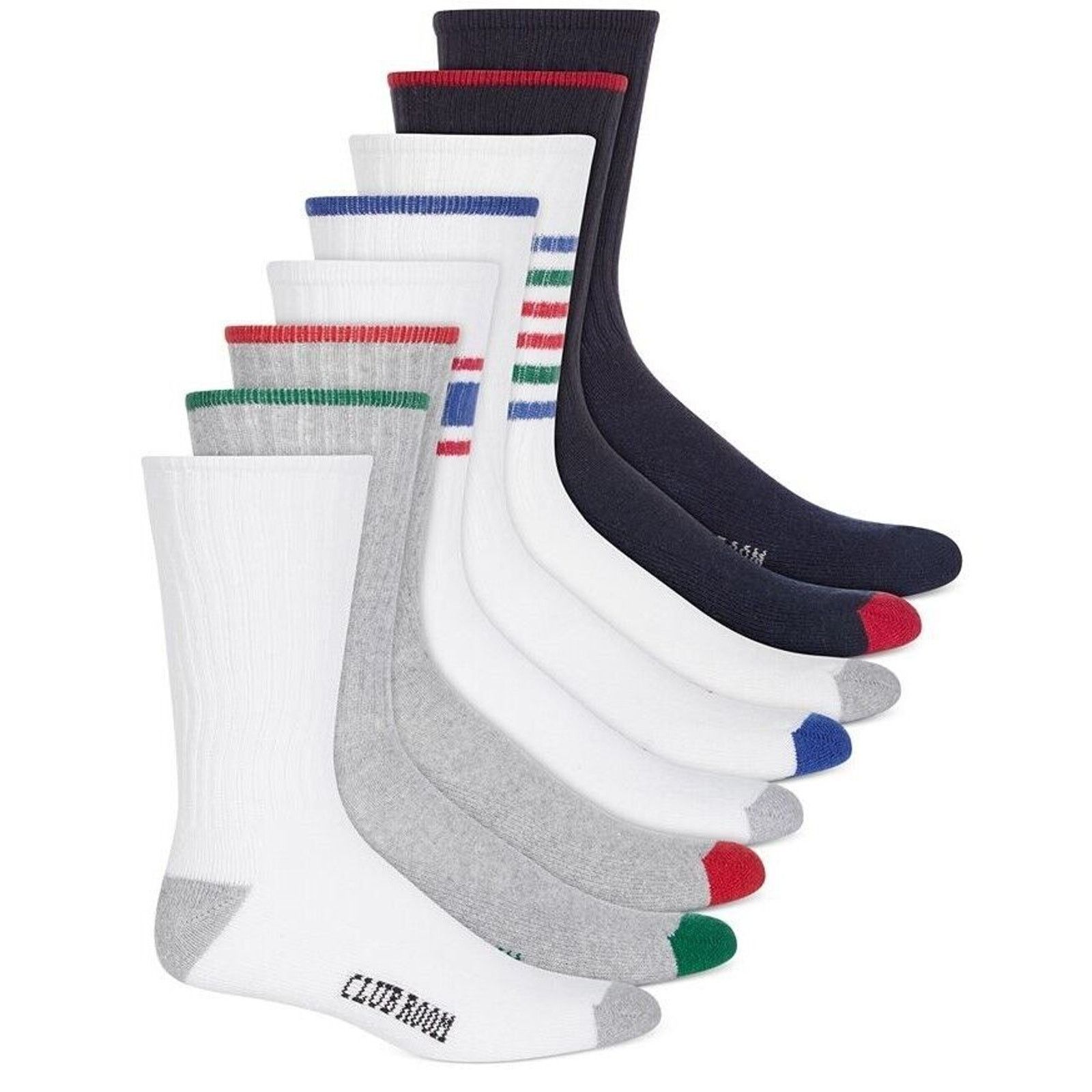 Club Room Club Room Men's Multicolor 8-Pack Socks Shoe Size 7-12 Size ONE SIZE - 1 Preview