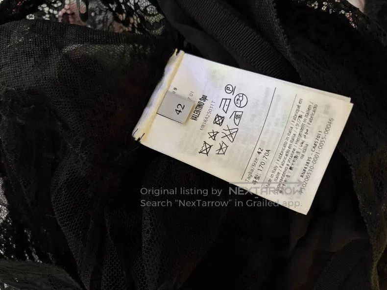 Valentino Valentino Black lace skirt Size XS / US 0-2 / IT 36-38 - 4 Thumbnail