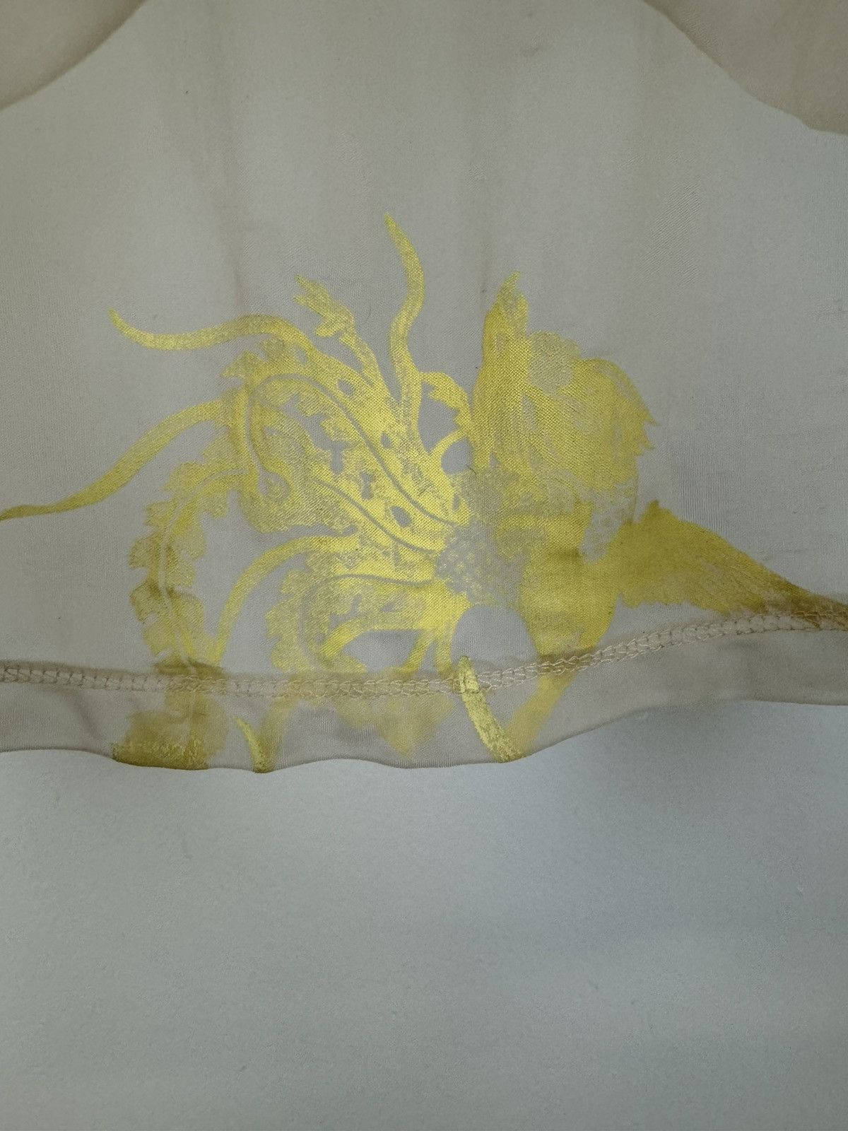 Helmut Lang AW1995 Helmut Lang Phoenix mesh sheer t-shirt slashed elbow Size L / US 10 / IT 46 - 9 Thumbnail