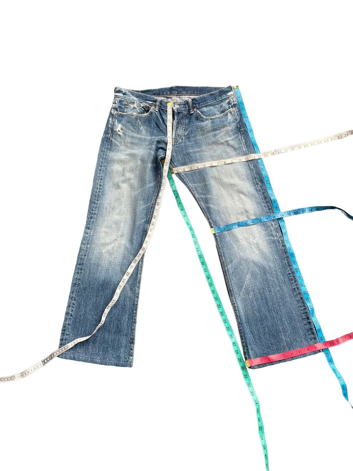 Eternal Eternal Japan Distresed Denim Size 36" / US 14 / IT 50 - 20 Thumbnail