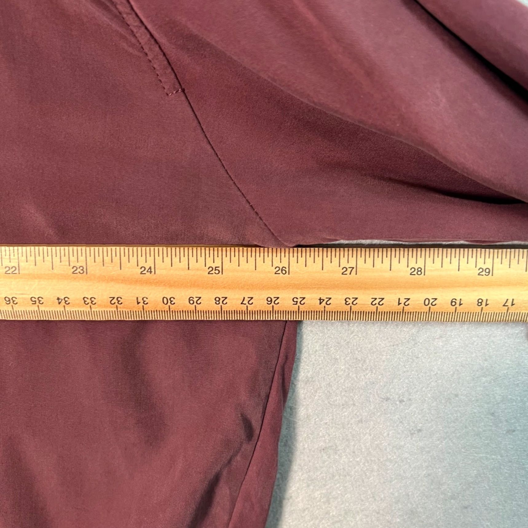 Zara Zara Button-Up Shirt Womens Burgundy Large Modal Long Sleeve Size L Size L / US 10 / IT 46 - 5 Thumbnail