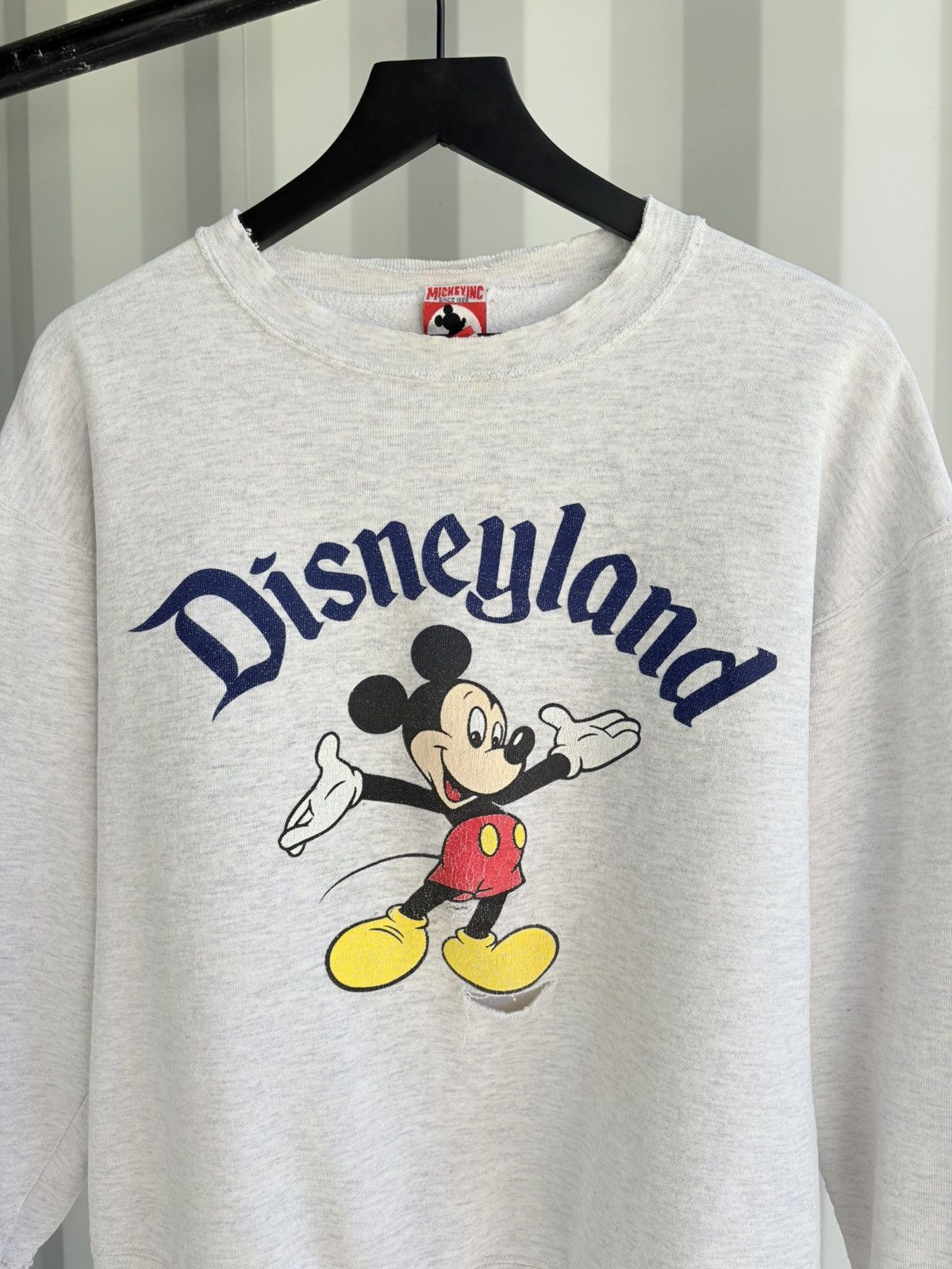 Vintage Disneyland Thrashed Sun Faded Sweatshirt Distressed Boxy ERD Size US M / EU 48-50 / 2 - 1 Thumbnail