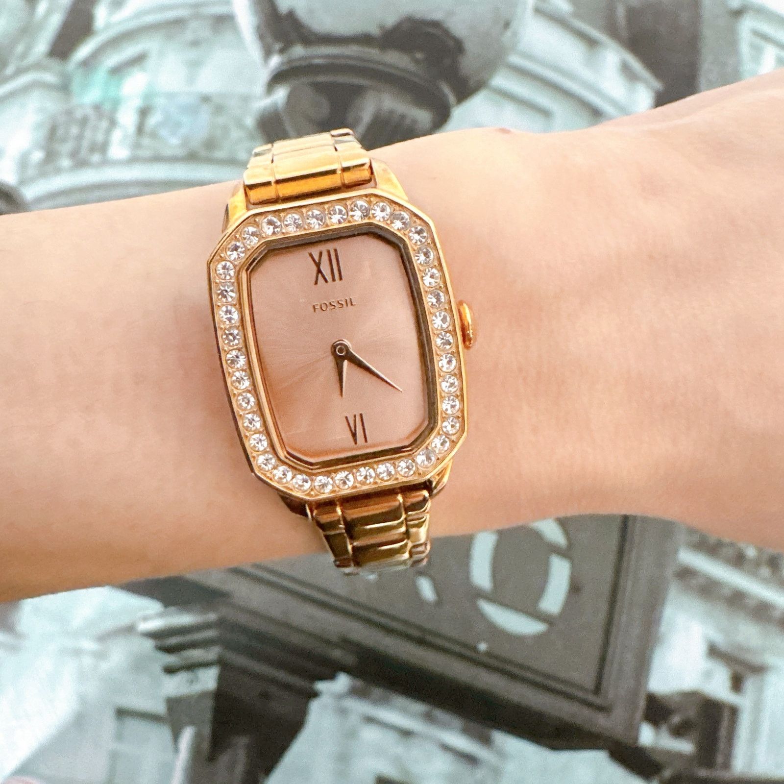 Fossil Fossil BQ3670 Women Rose Gold-Toned Dial Analogue Watch Size ONE SIZE - 6 Thumbnail